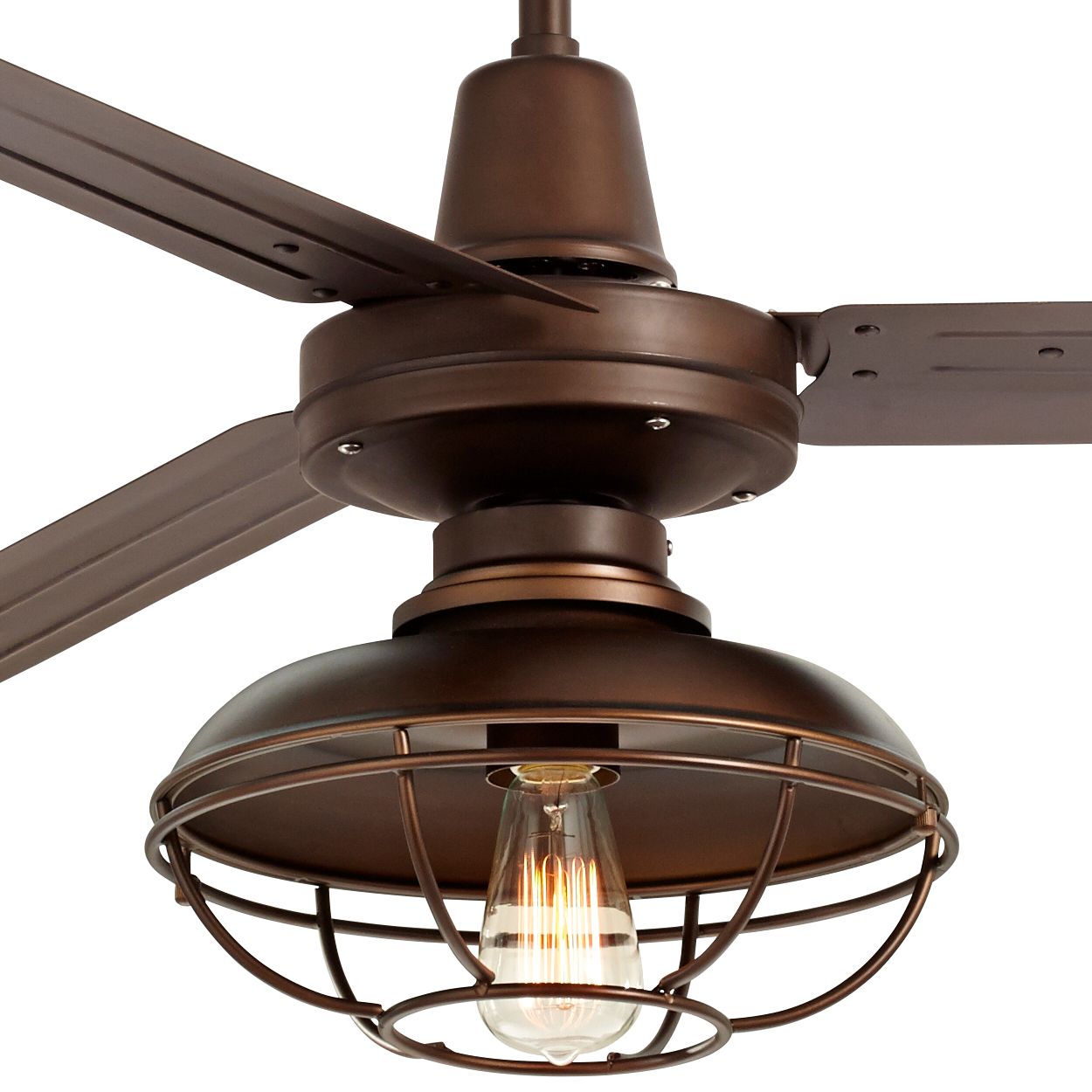 72" Turbina XL LED OilRubbed Bronze Ceiling Fan 64V20 Lamps Plus