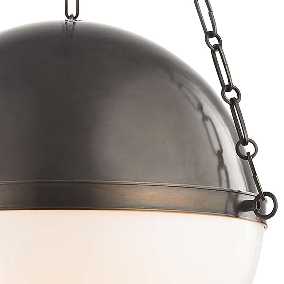 Sphere No.2 20 1/2" Wide Distressed Bronze Pendant Light 65E51