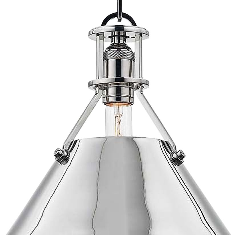 Metal No.2 16" Wide Polished Nickel Pendant Light 65E60 Lamps Plus