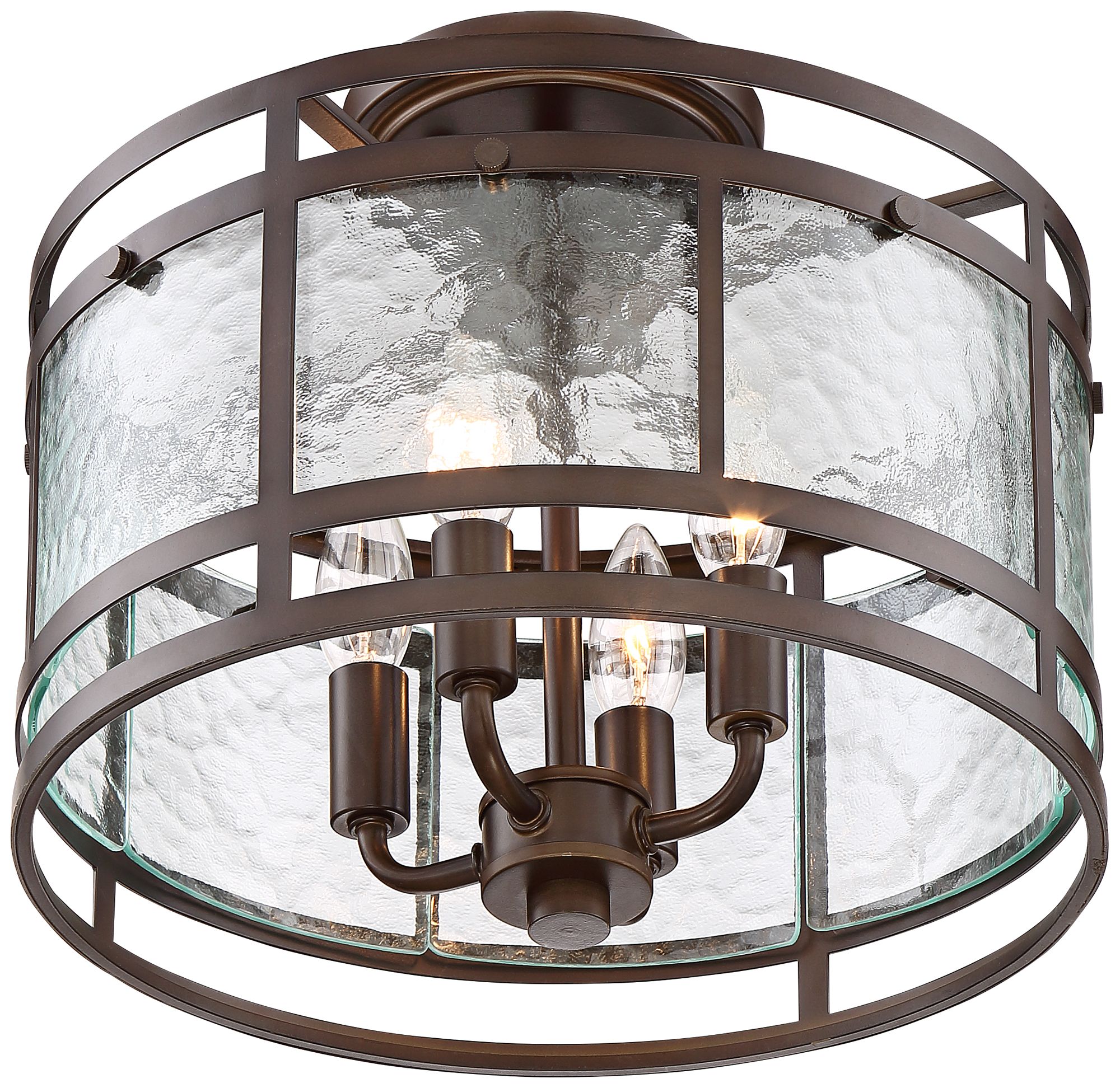 Elwood 13 1/4" Wide OilRubbed Bronze 4Light Ceiling Light 65M13