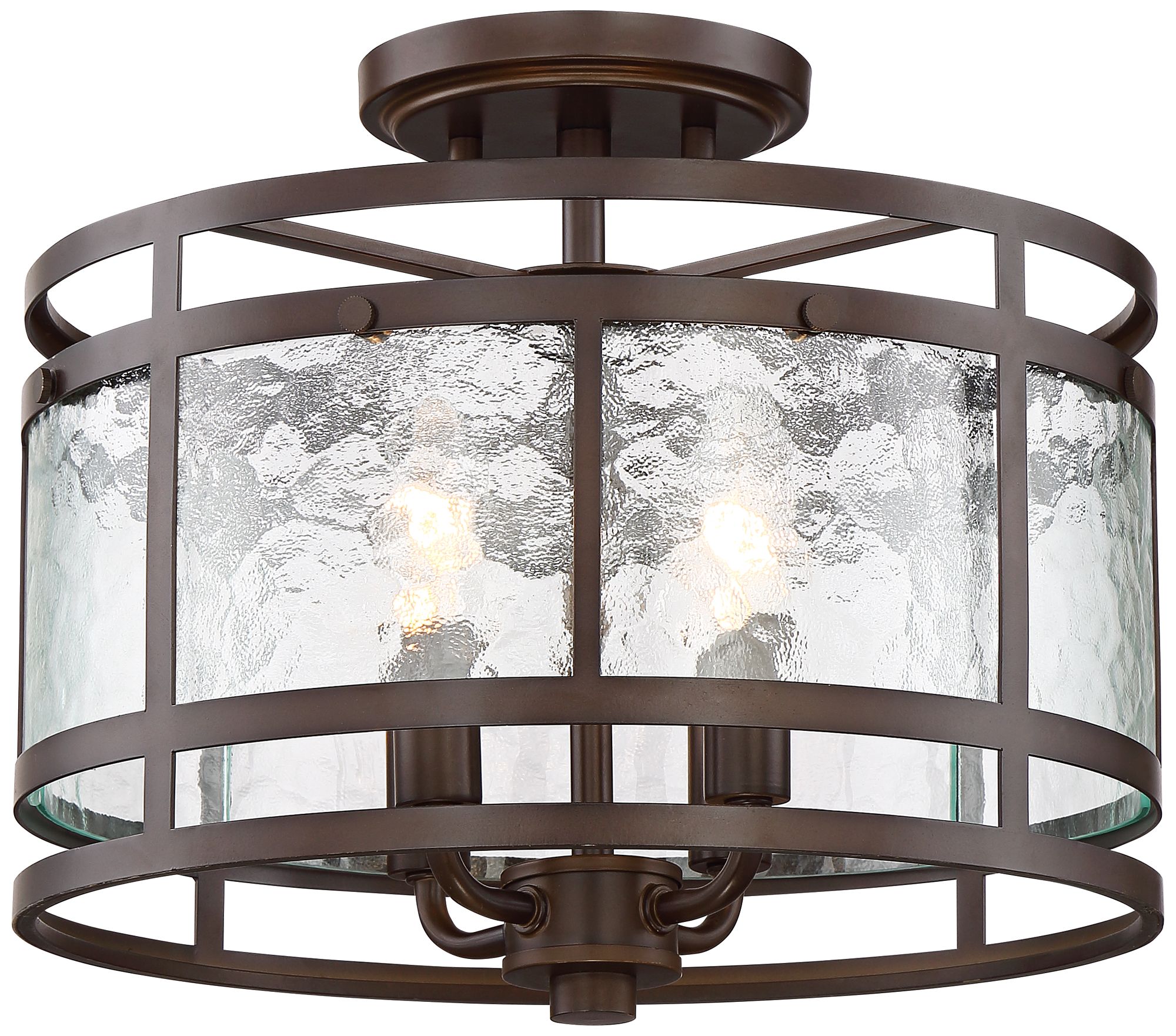 Elwood 13 1/4" Wide OilRubbed Bronze 4Light Ceiling Light 65M13