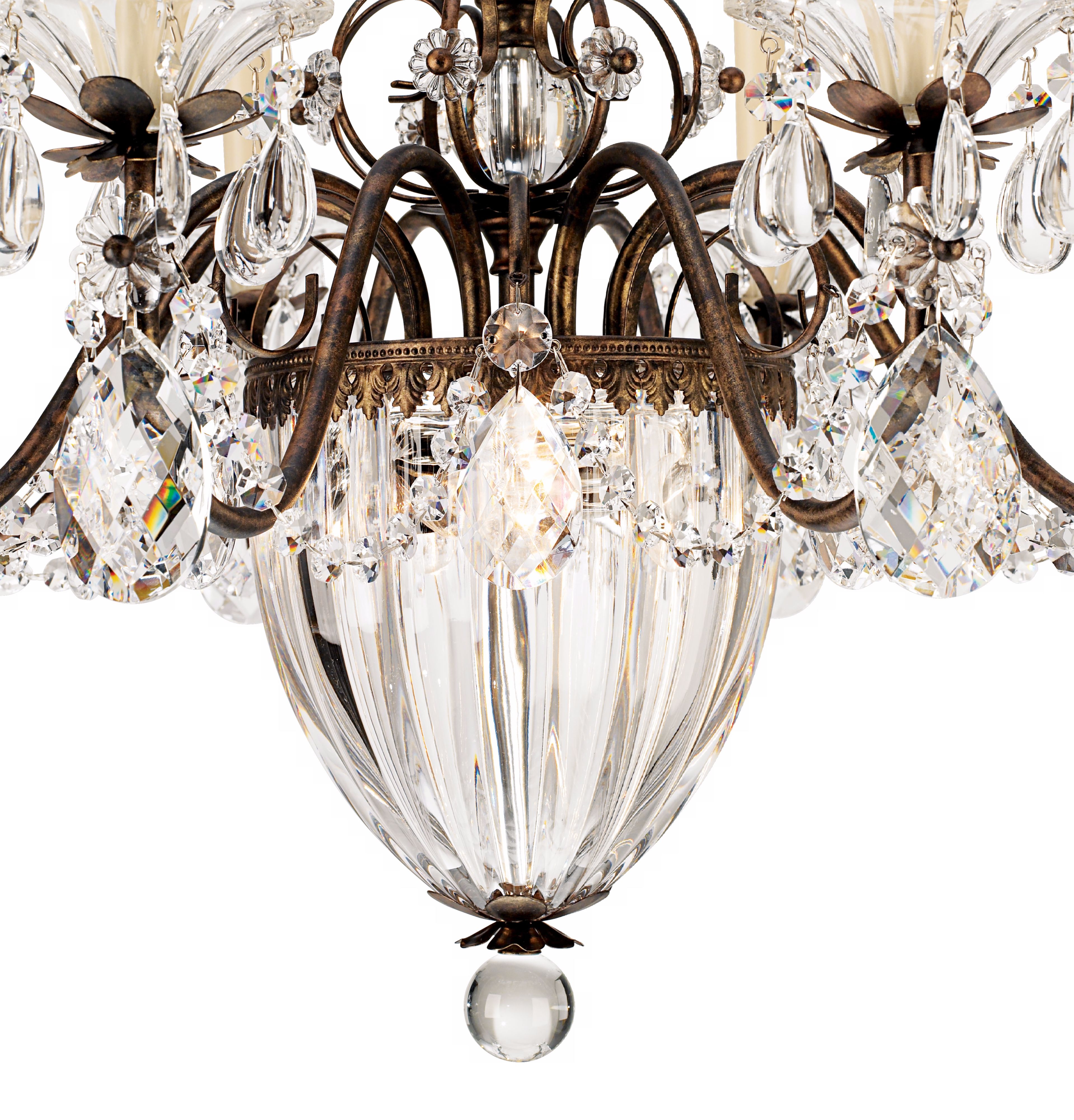 Schonbek Bagatelle 26"W Heirloom Bronze Crystal Chandelier 67107