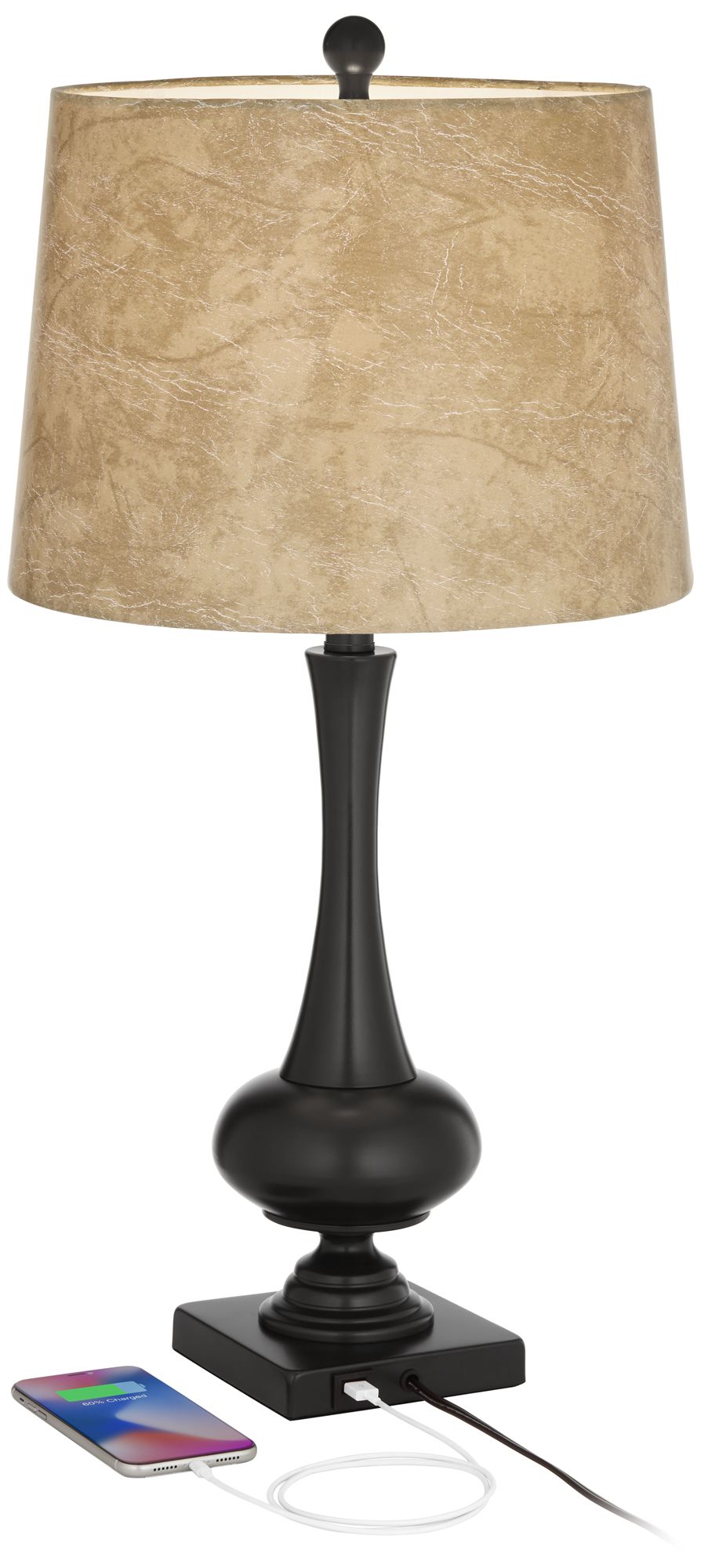 Ross Bronze Finish USB Table Lamps Set of 2 67E18 Lamps Plus