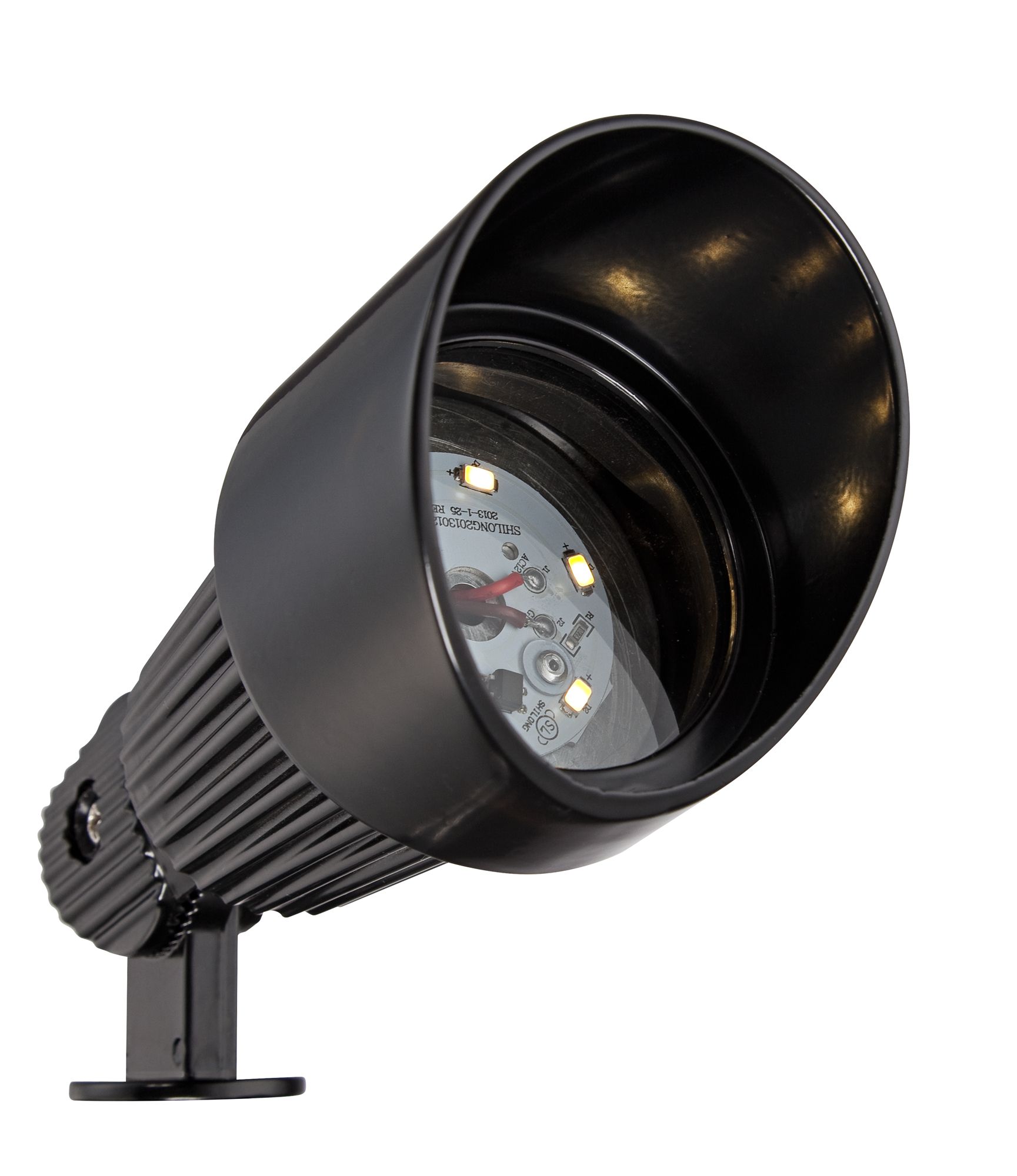 Hooded Black 10Piece LED Landscape Spot Light Set 67M89 Lamps Plus