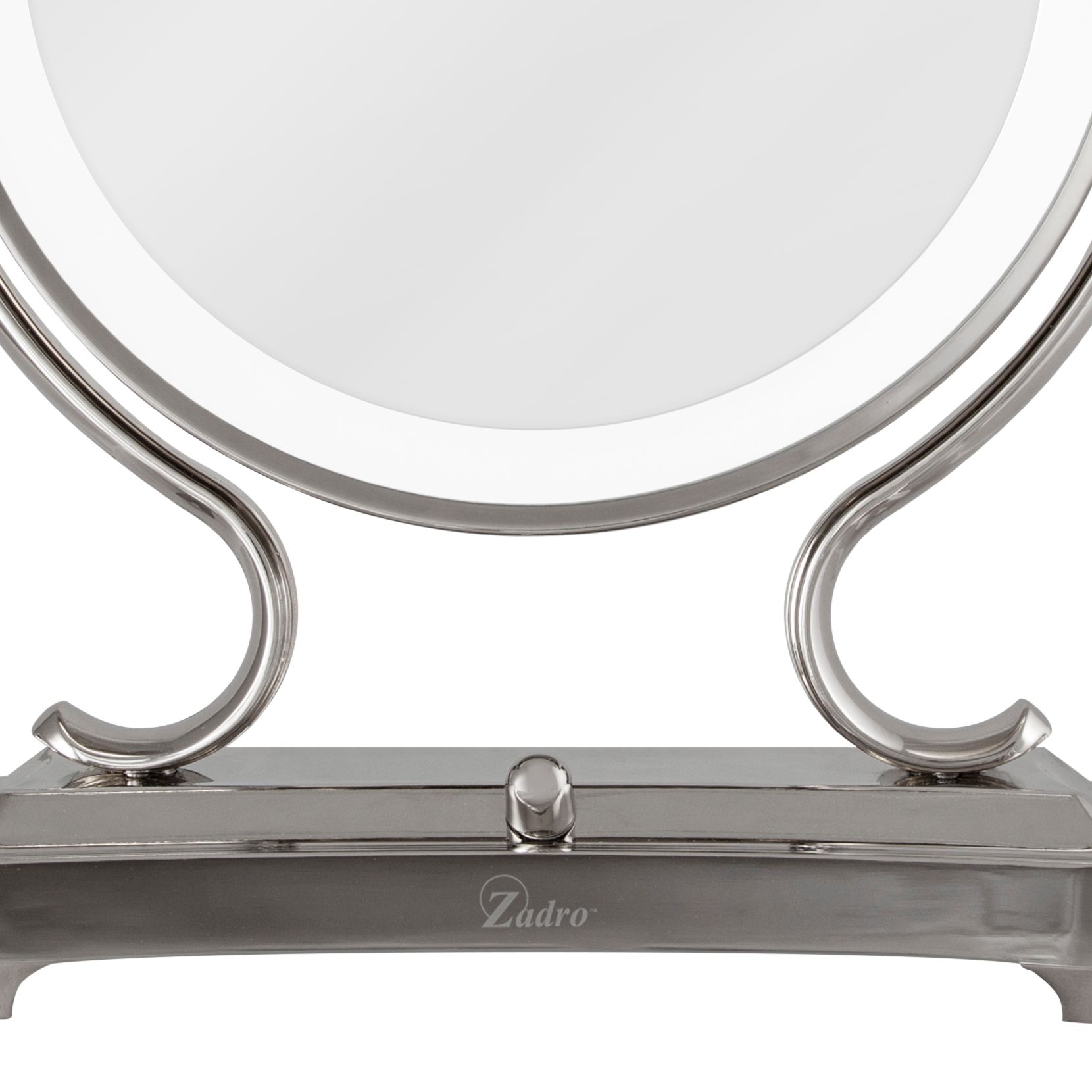 Fluorescent Glamour Polished Nickel Vanity Mirror 67V87 Lamps Plus