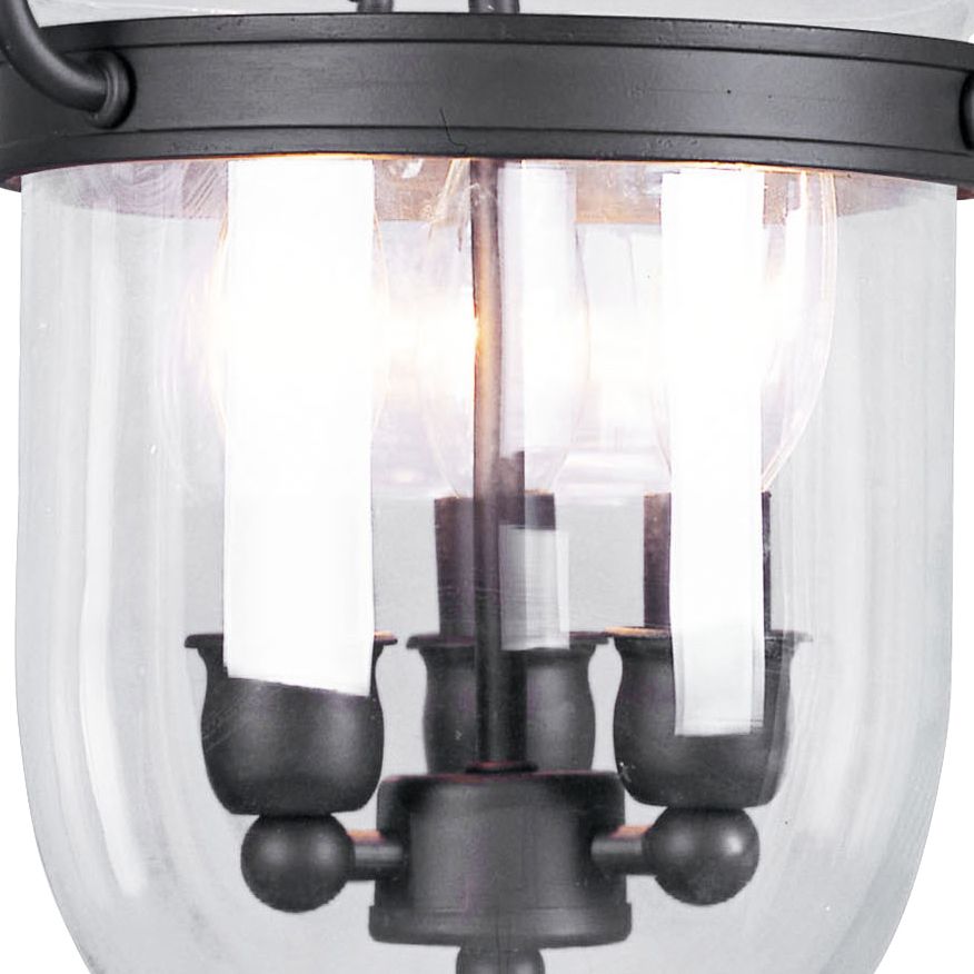 Jefferson 10" Wide Bronze 3Light Bell Jar Ceiling Light 67Y82