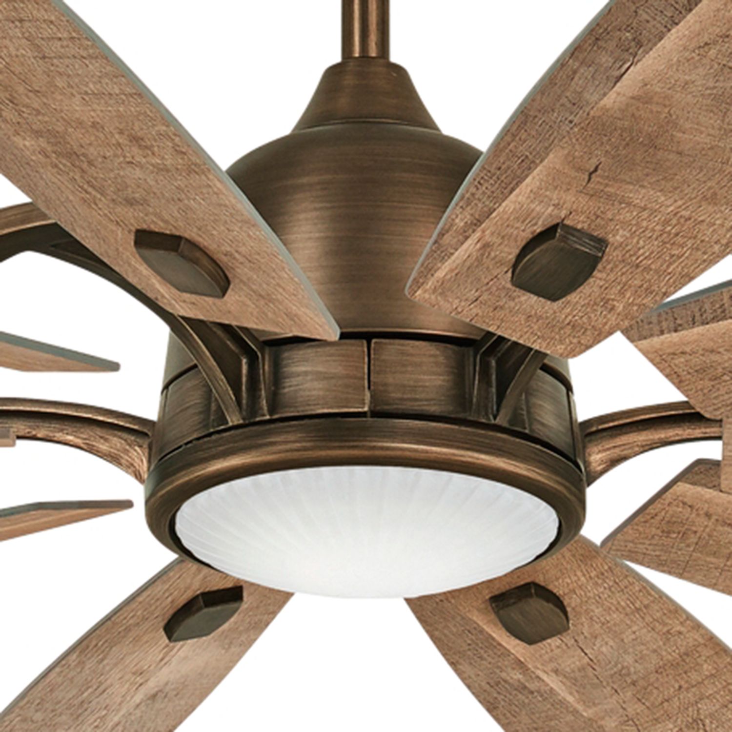 65" Minka Aire Barn Heirloom Bronze Smart Fan LED Ceiling Fan 67Y99