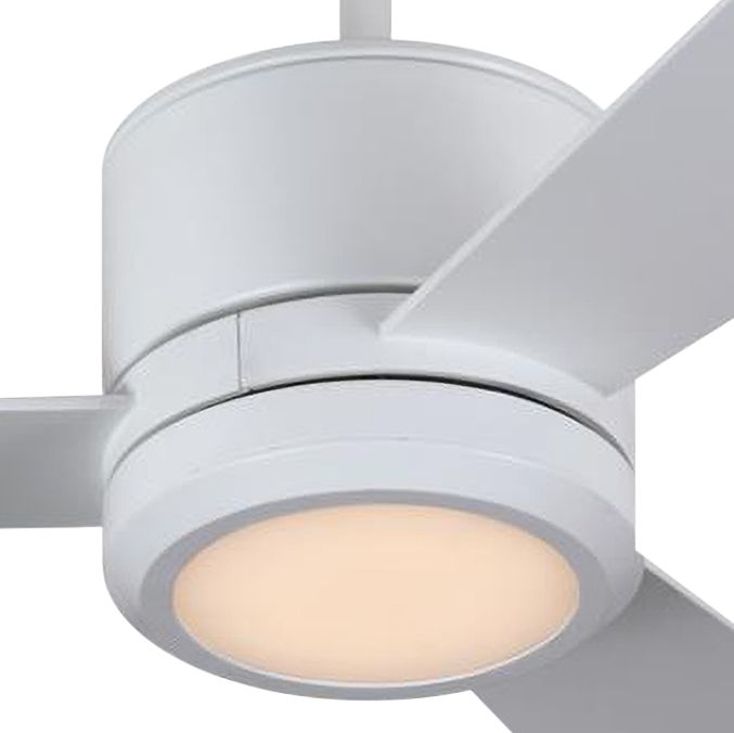 42" Monte Carlo Vision II Matte White LED Ceiling Fan 68G51 Lamps Plus