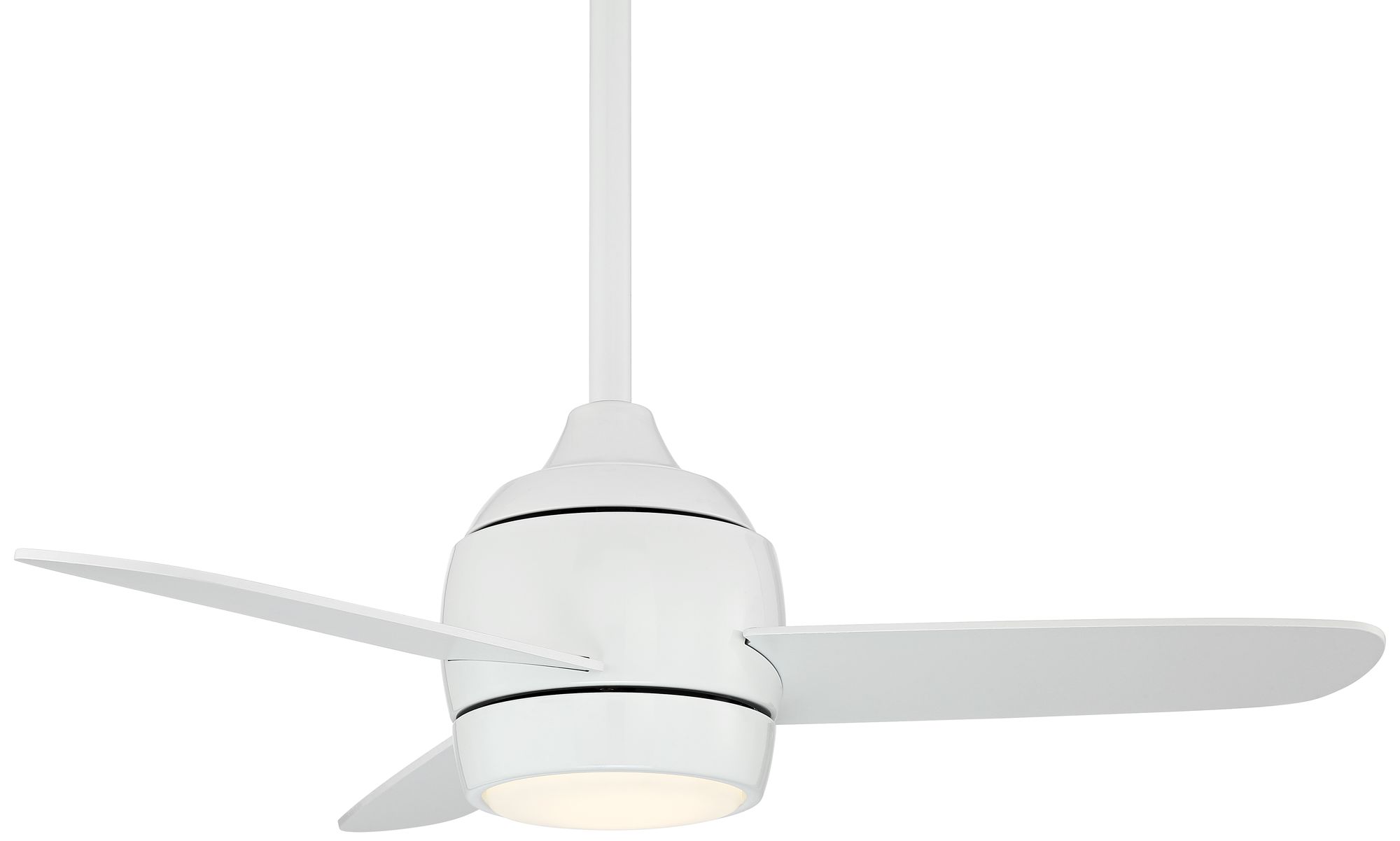 36" Airbourne White Damp Rated LED Ceiling Fan 68R47 Lamps Plus