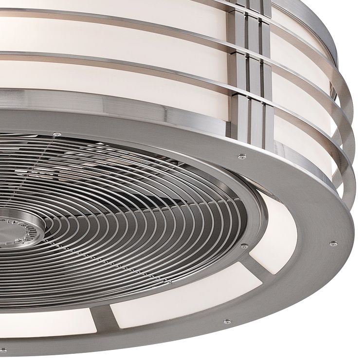23" Fanimation Beckwith Brushed Nickel LED Ceiling Fan 69N10 Lamps