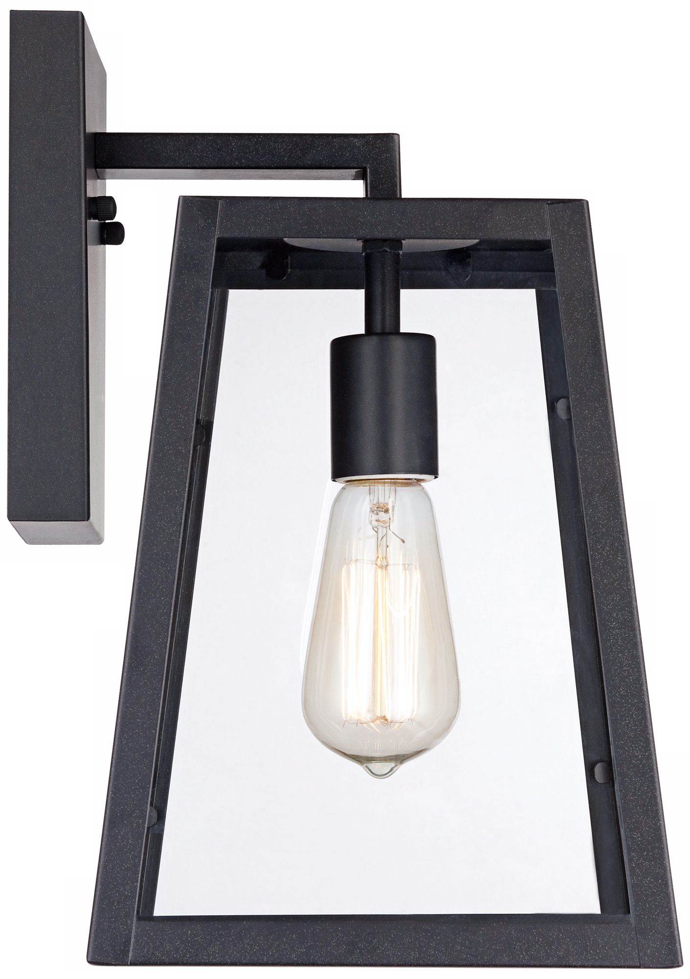 Arrington 13" High Glass and Mystic Black Outdoor Wall Light 6C758