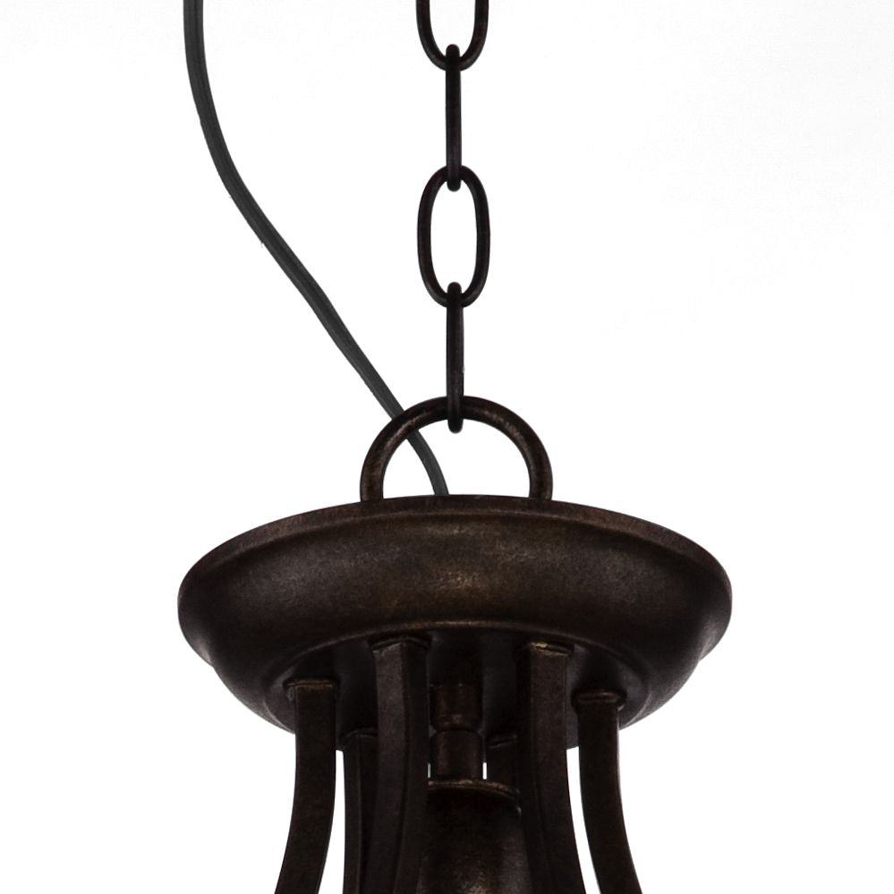 Dunnell 18 3/4" Wide Bronze Foyer Chandelier 6F099 Lamps Plus