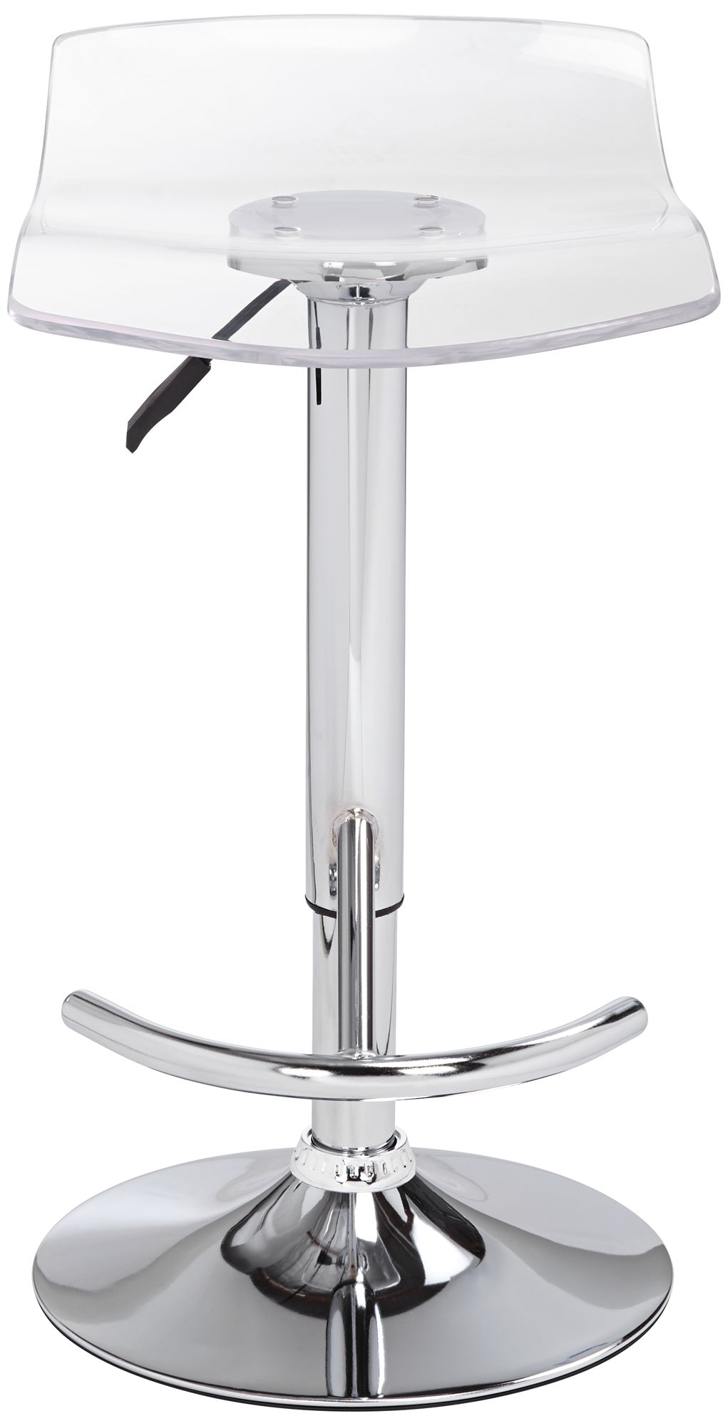 California Clear Acrylic Adjustable Swivel Bar Stool 6G059 Lamps Plus
