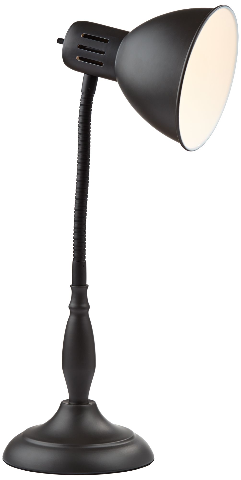 Breck Dark Bronze Gooseneck Desk Lamp 6H288 Lamps Plus