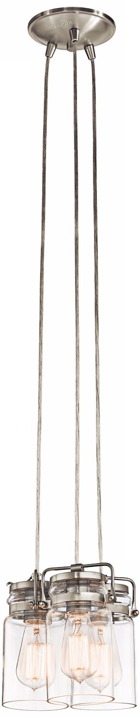 Kichler Brinley 8 1/2" Wide Brushed Nickel Mini Pendant 6J168