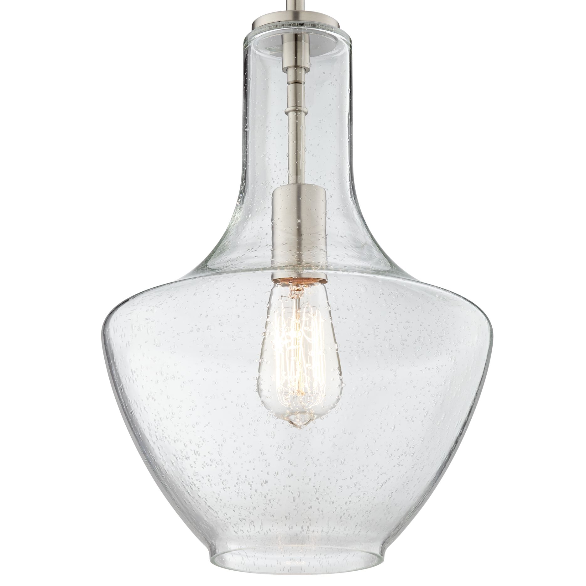 Kichler Everly 10 1/2" Wide Brushed Nickel Pendant Light 6J570