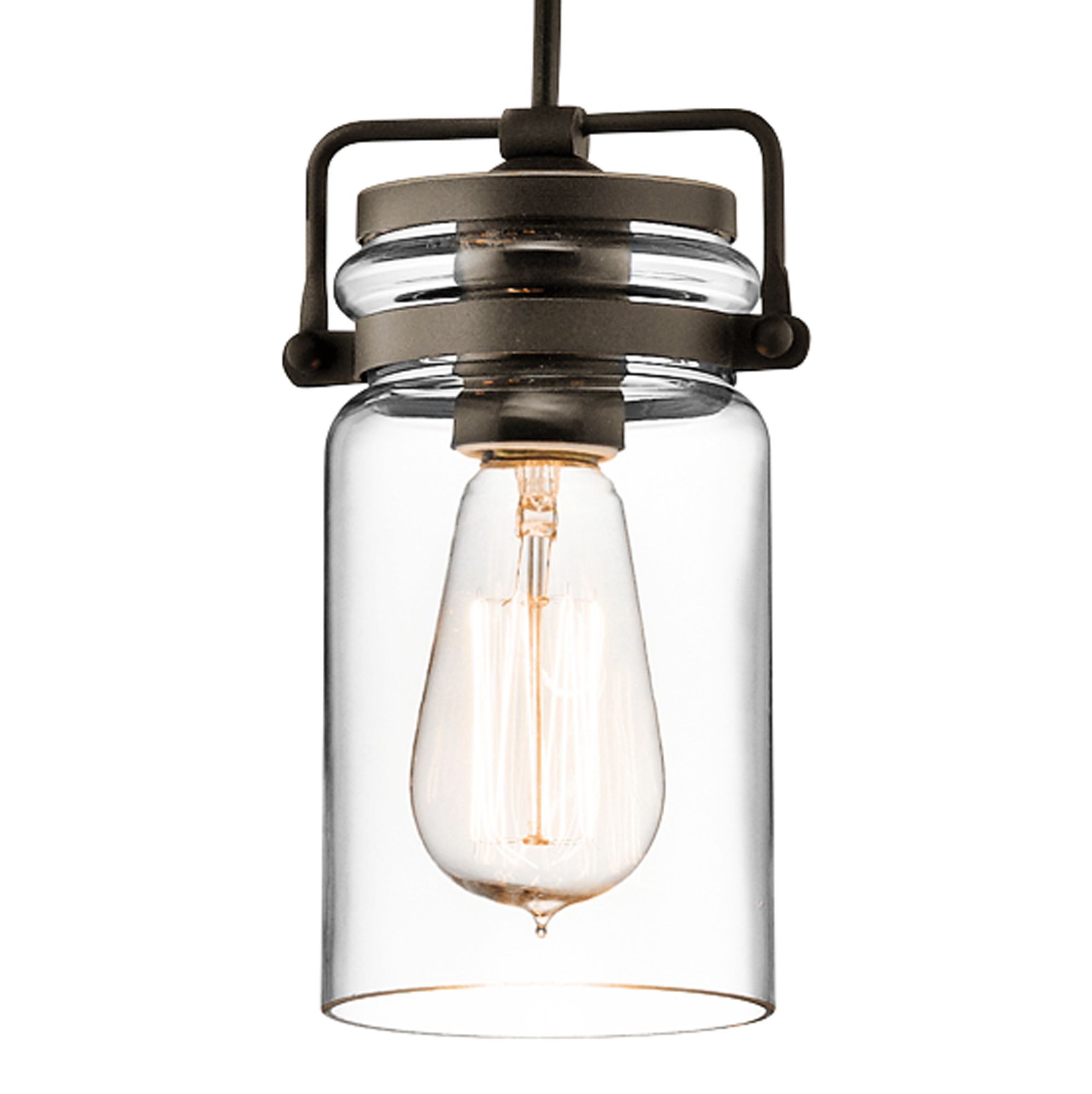 Kichler Brinley 4 3/4" Wide Olde Bronze Mini Pendant 6M205 Lamps Plus