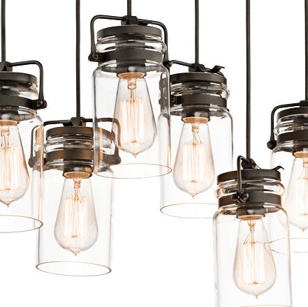 Kichler Brinley 25 1/2" Wide Old Bronze 8Light Pendant 6P600