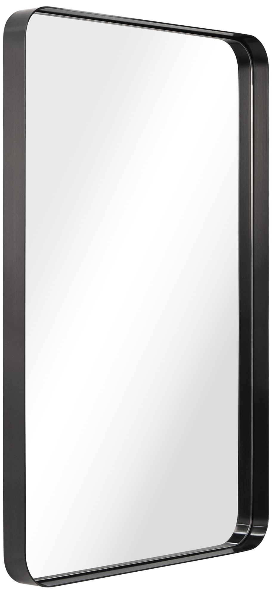Ultra Brushed Black 24" x 36" Rectangular Framed Wall Mirror 707A1