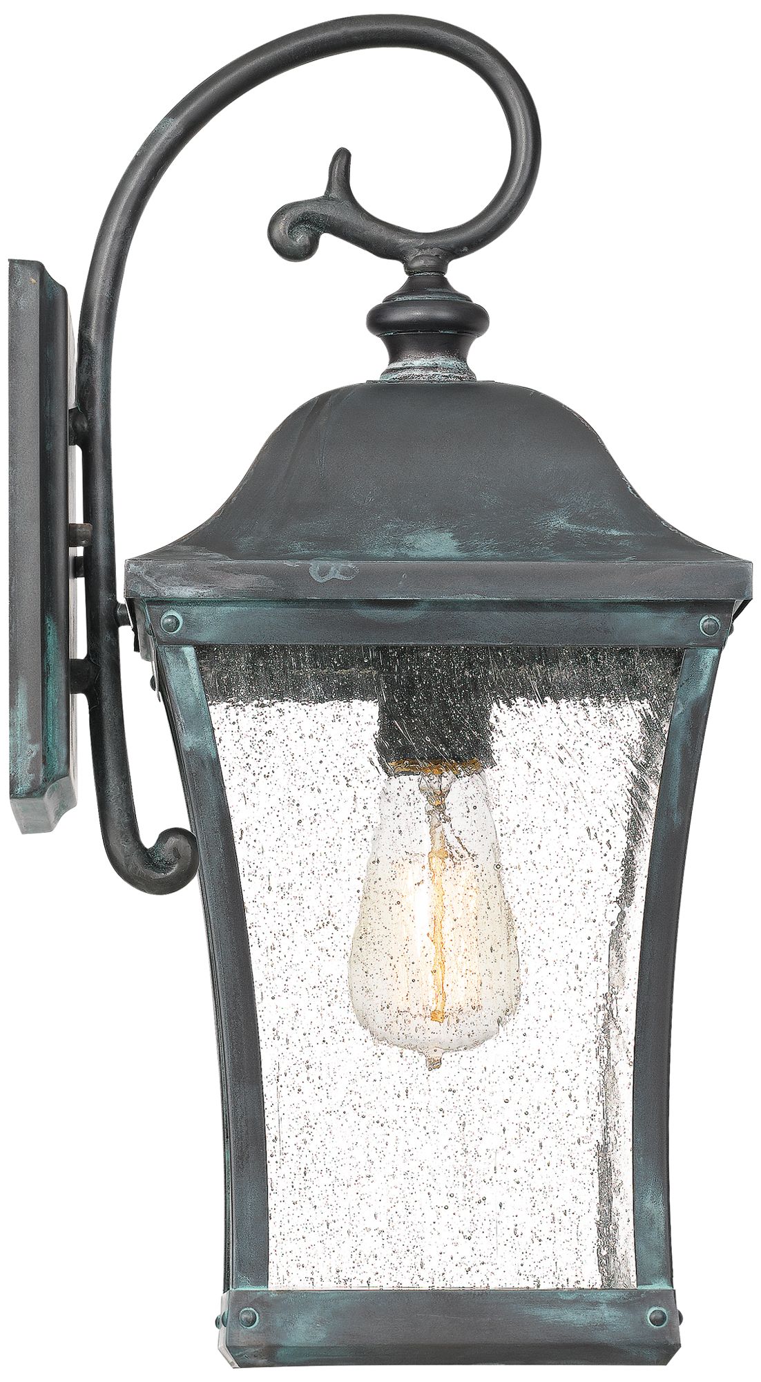 Quoizel Bardstown 18" High Aged Verde Outdoor Wall Light 70A57