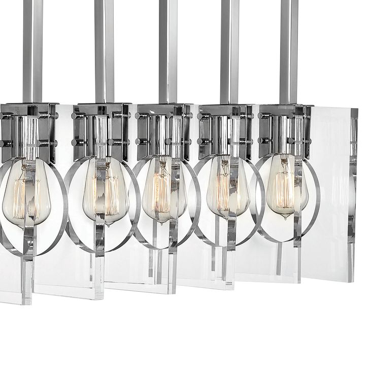 Ludlow 37 1/4"W Polished Nickel Kitchen Island Light Pendant 71A01