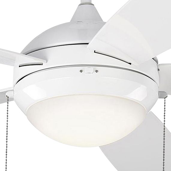 52" Monte Carlo Discus White LED Outdoor Ceiling Fan 71E00 Lamps Plus