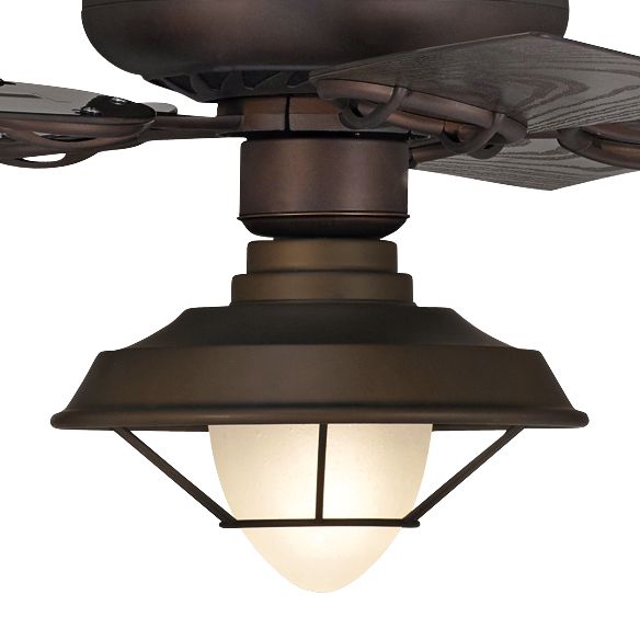52" Casa Vieja Orb Bronze Caged Glass LED Ceiling Fan 71R01 Lamps Plus