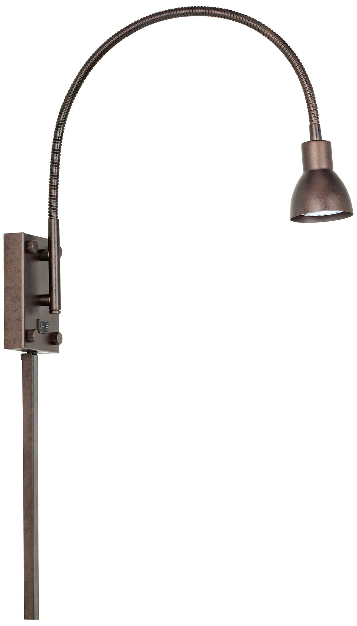 LED Bronze Gooseneck PlugIn Swing Arm Wall Lamp 72892 Lamps Plus