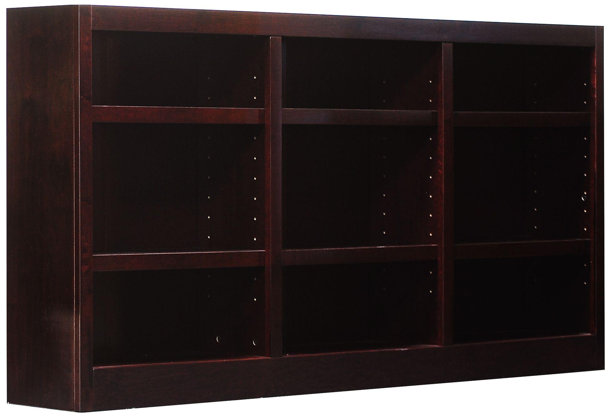 Concepts in Wood 36" High Cherry Wood 9Shelf Bookcase 737M0 Lamps