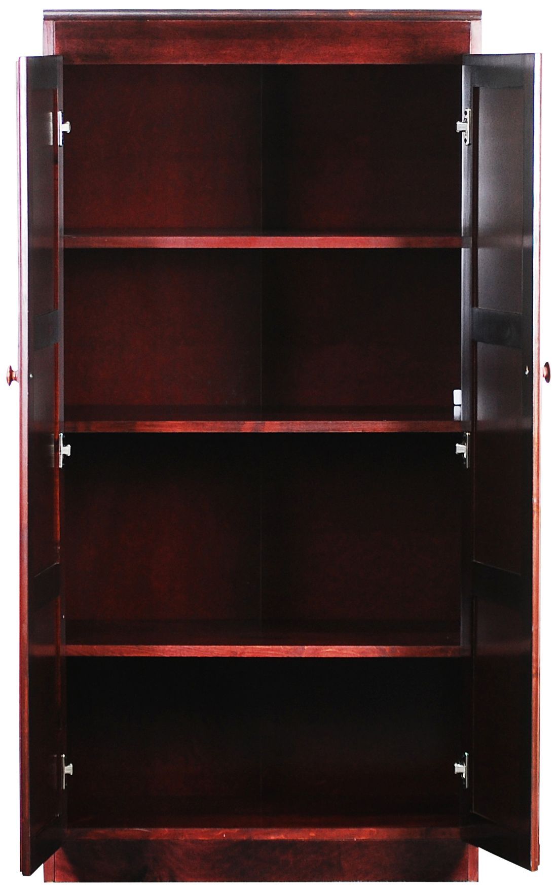 60 Inch High Storage Cabinet Concepts in Wood 60" High Cherry Wood 4Shelf Storage 740M0