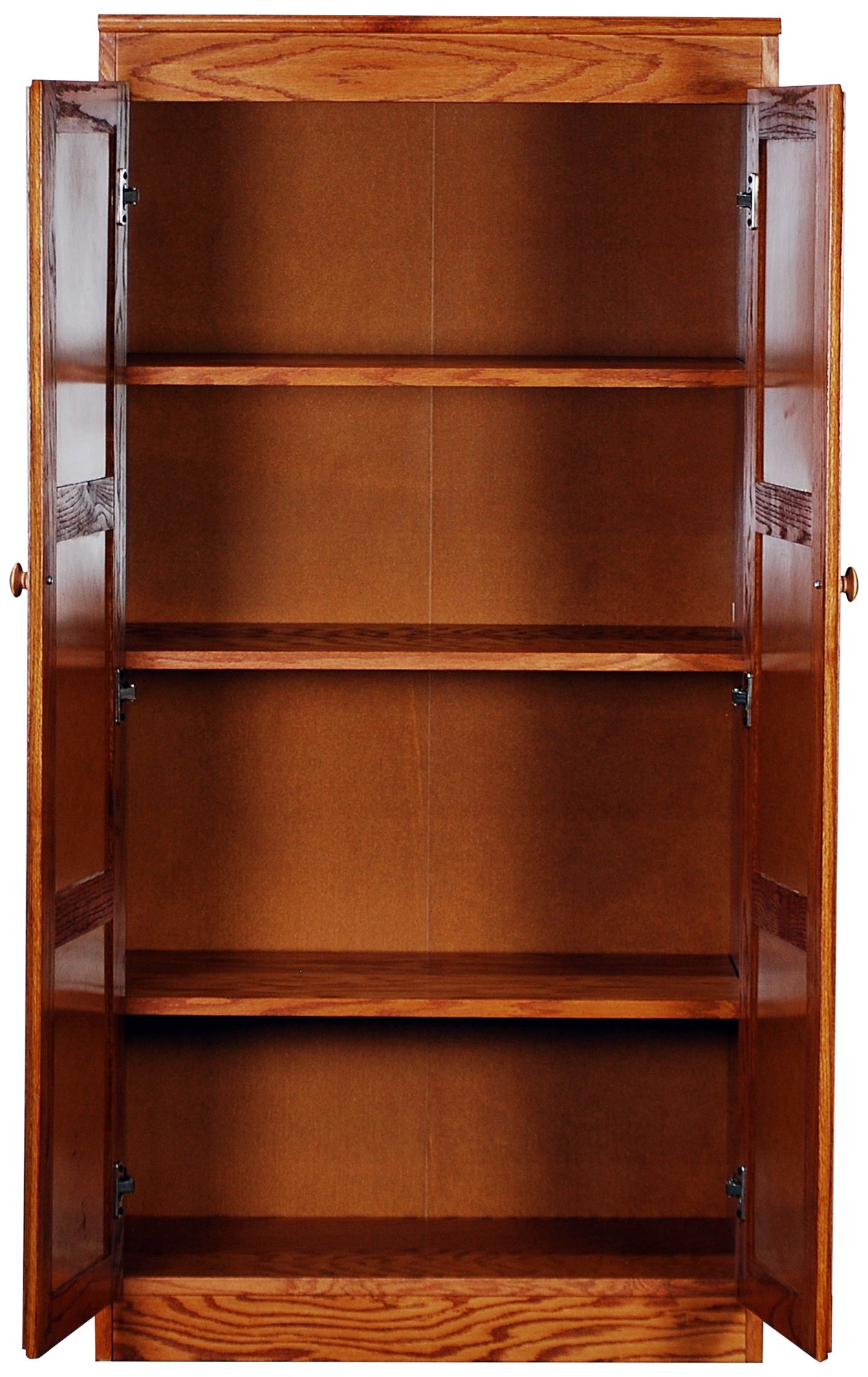 60 Inch High Storage Cabinet Concepts In Wood 60" High Dry Oak Wood 4Shelf Storage 741M0
