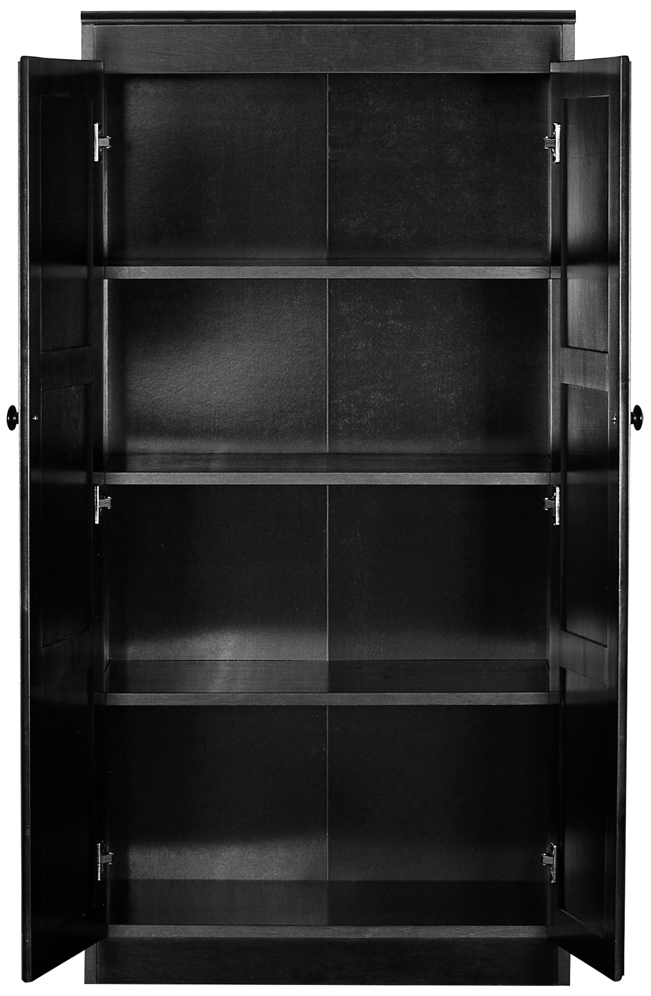 60 Inch High Storage Cabinet Concepts in Wood 60" High Espresso Wood 4Shelf Storage