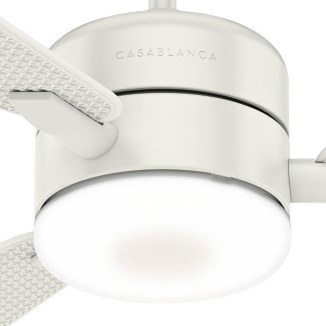 54" Casablanca Paume Fresh White LED Outdoor Ceiling Fan 74J80