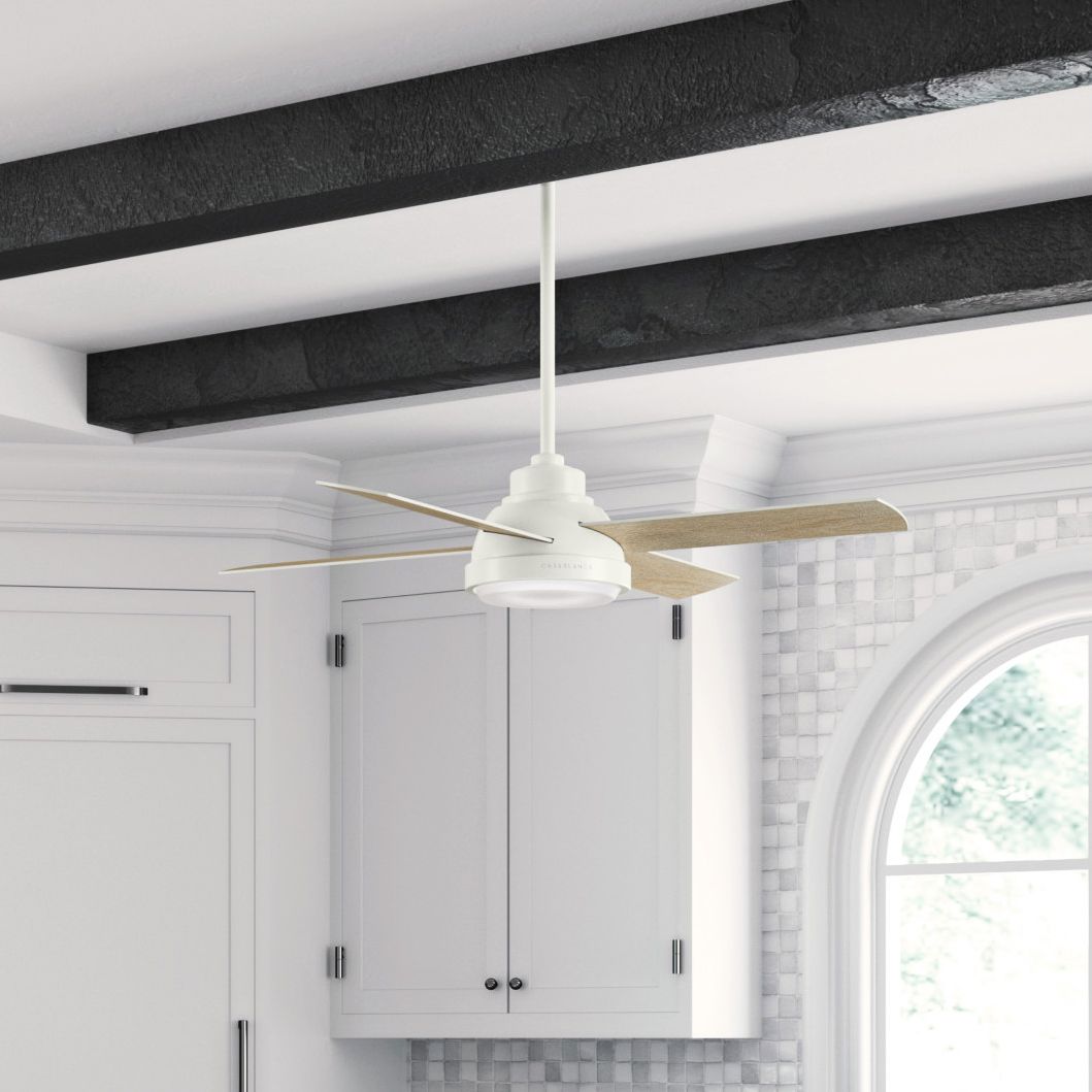 54" Casablanca Levitt Fresh White LED Ceiling Fan 74K28 Lamps Plus