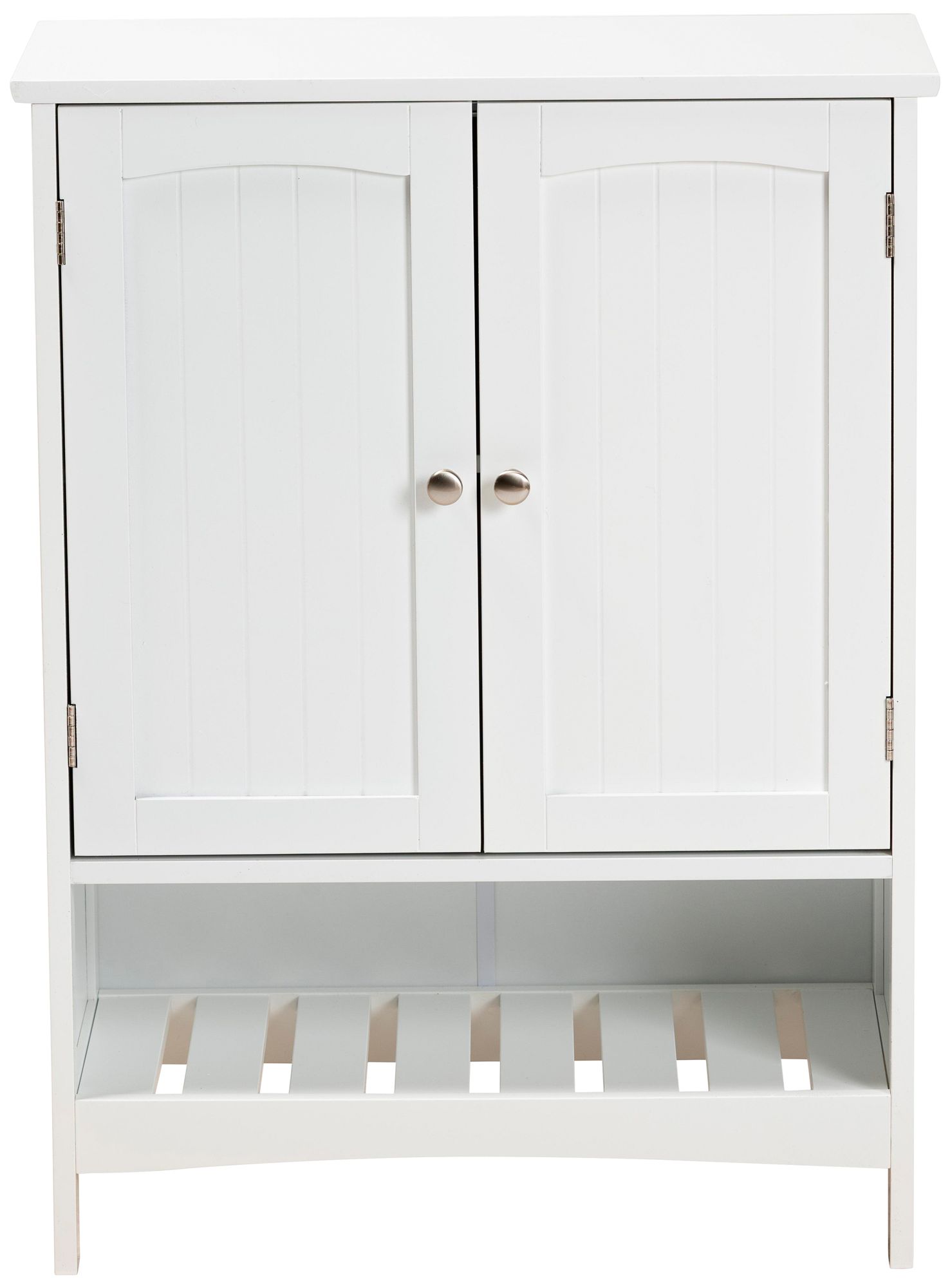 Jaela 23 1/2"W 2Door White Wood Bathroom Storage 781H0