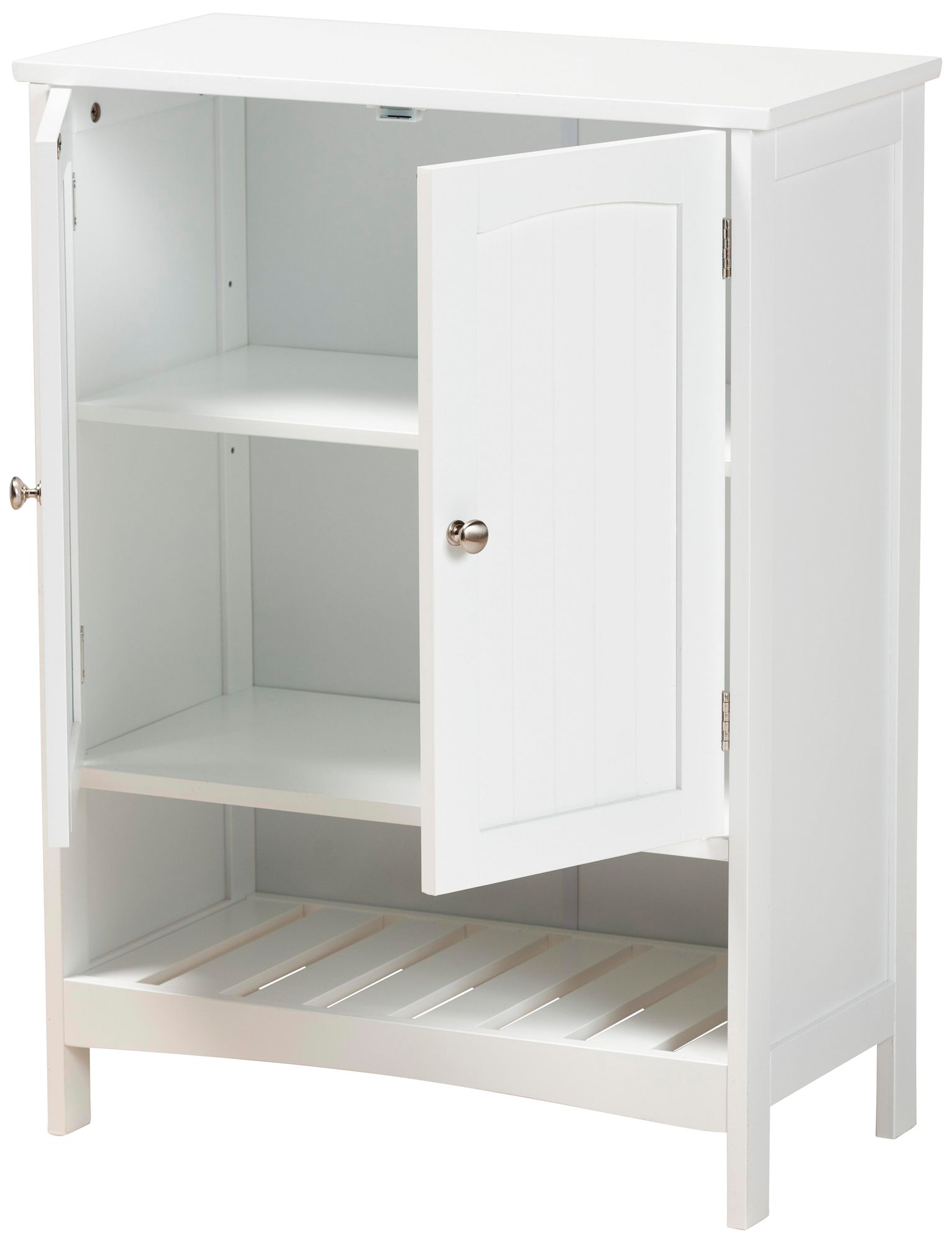 Jaela 23 1/2"W 2Door White Wood Bathroom Storage 781H0