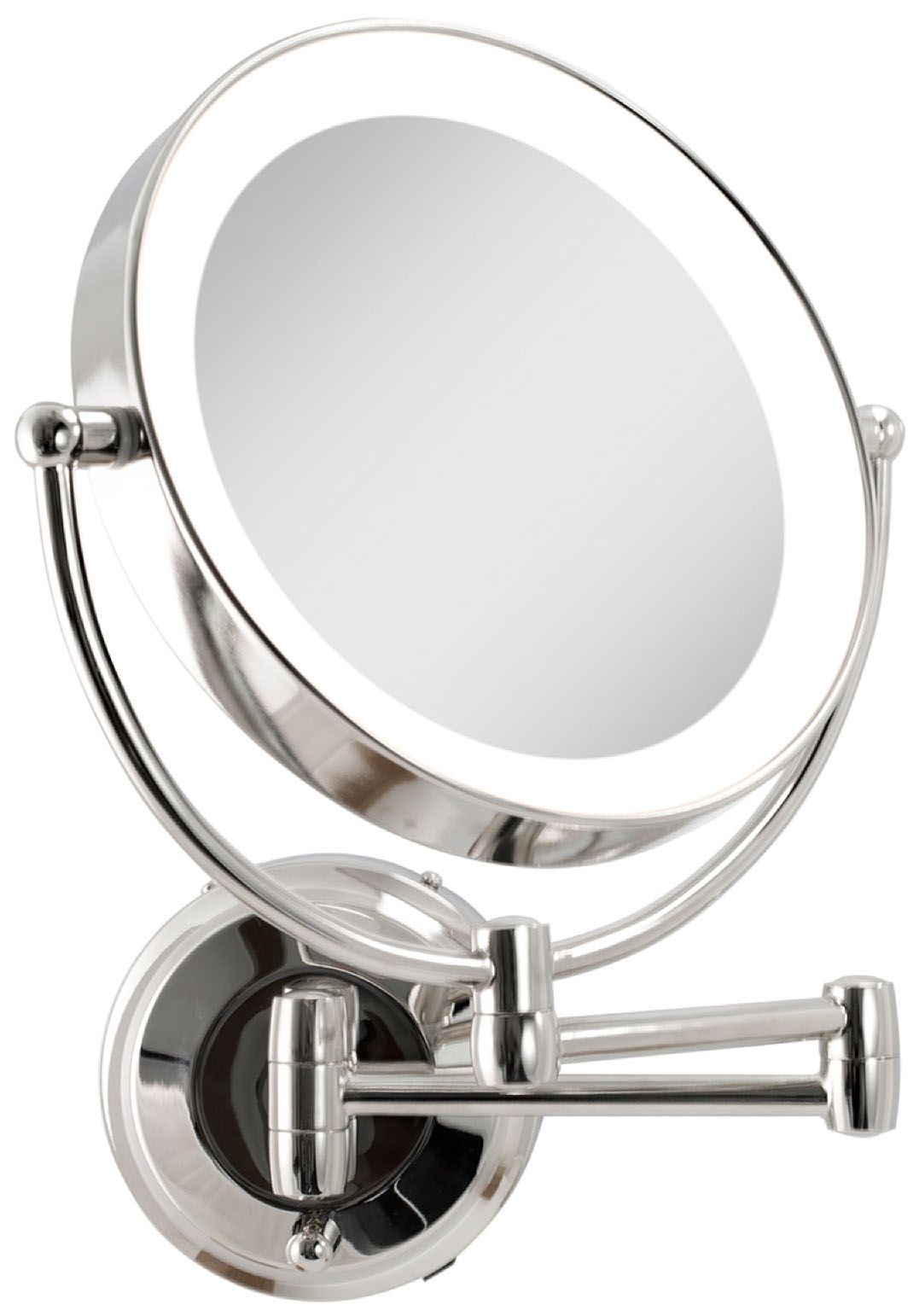 Next Generation Chrome LED Wall Makeup Mirror 78P54 Lamps Plus