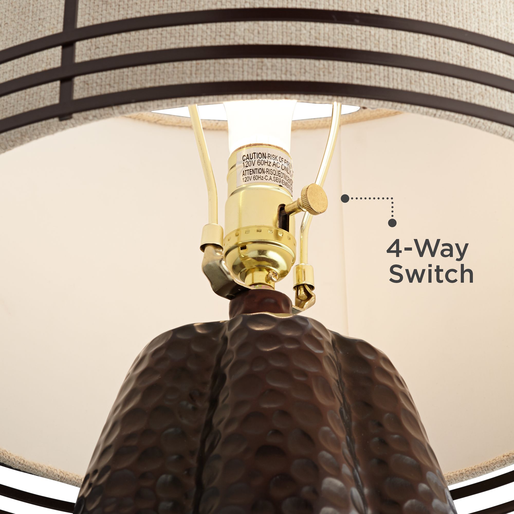 Dannie Hammered Bronze Jug Table Lamp 78P69 Lamps Plus