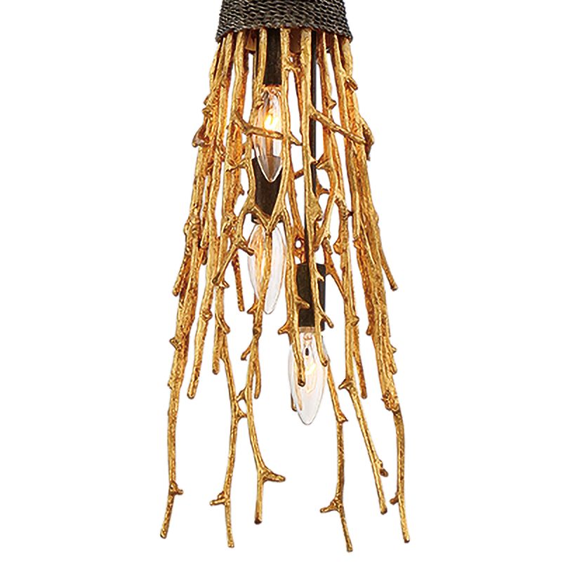 Kindling 7 3/4" Wide Gold Branch 3Light Mini Pendant Light 79A36