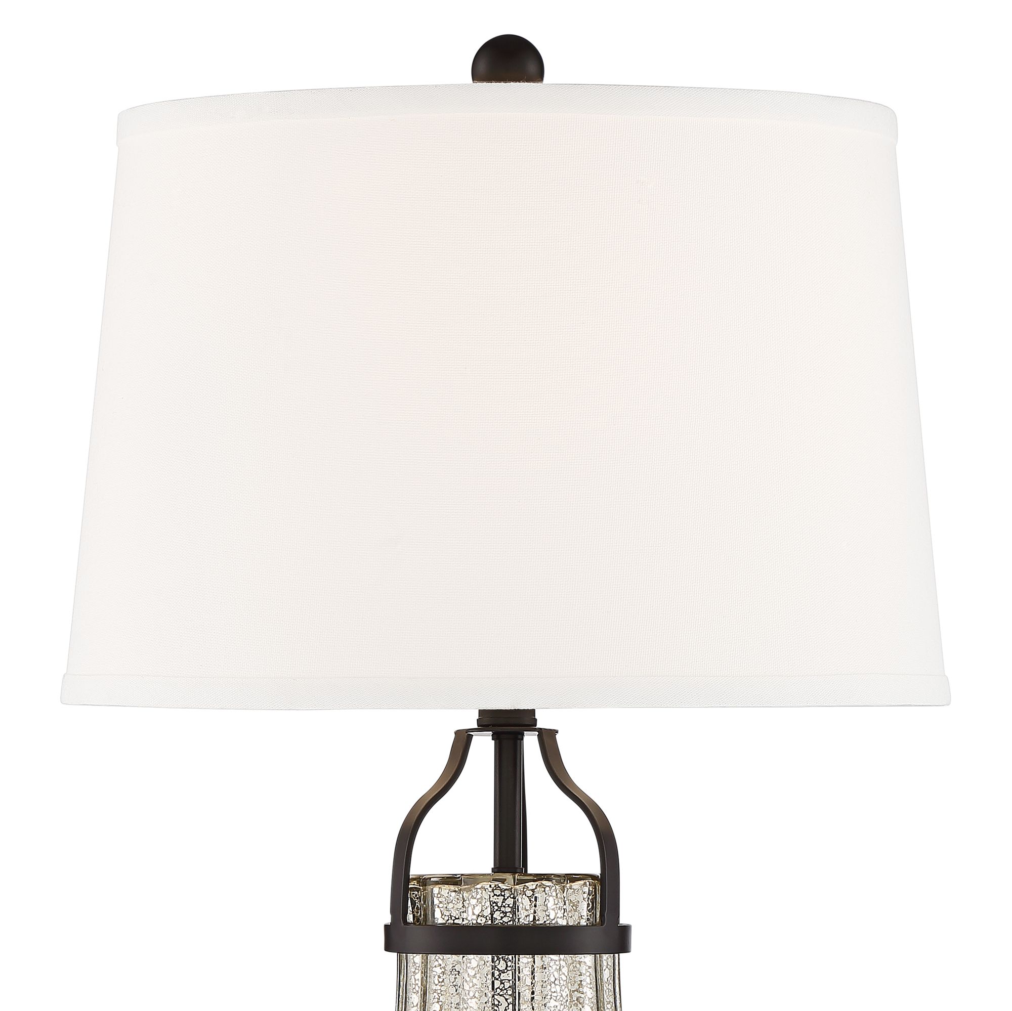 Arian OilRubbed Bronze Fluted Mercury Glass Table Lamp 79C42