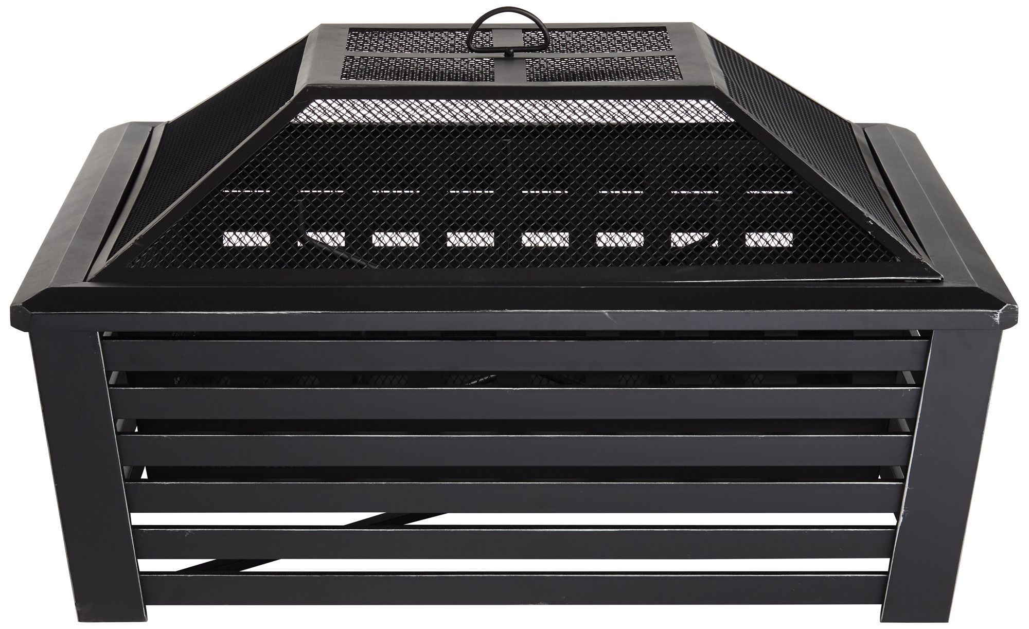 Kelowna 35" Square Steel Mesh Outdoor Fire Pit 79D58