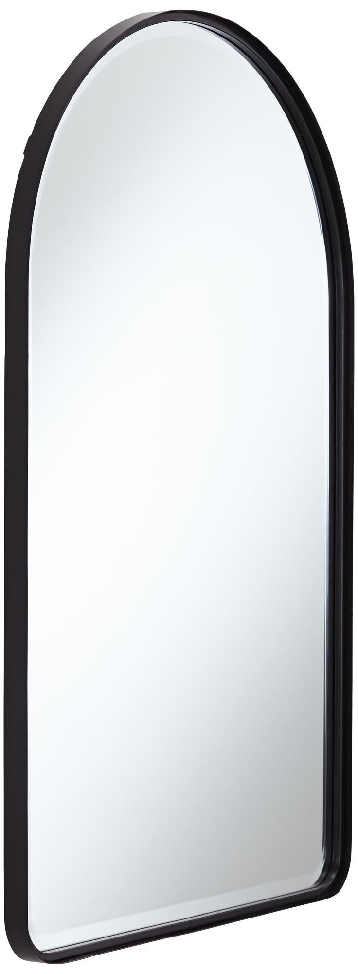 Uttermost Clara Matte Black 24" x 39" Arch Top Mirror 79P36 Lamps Plus