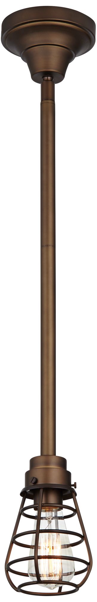 Bendlin Industrial 5" Wide OilRubbed Bronze Mini Pendant 7C374