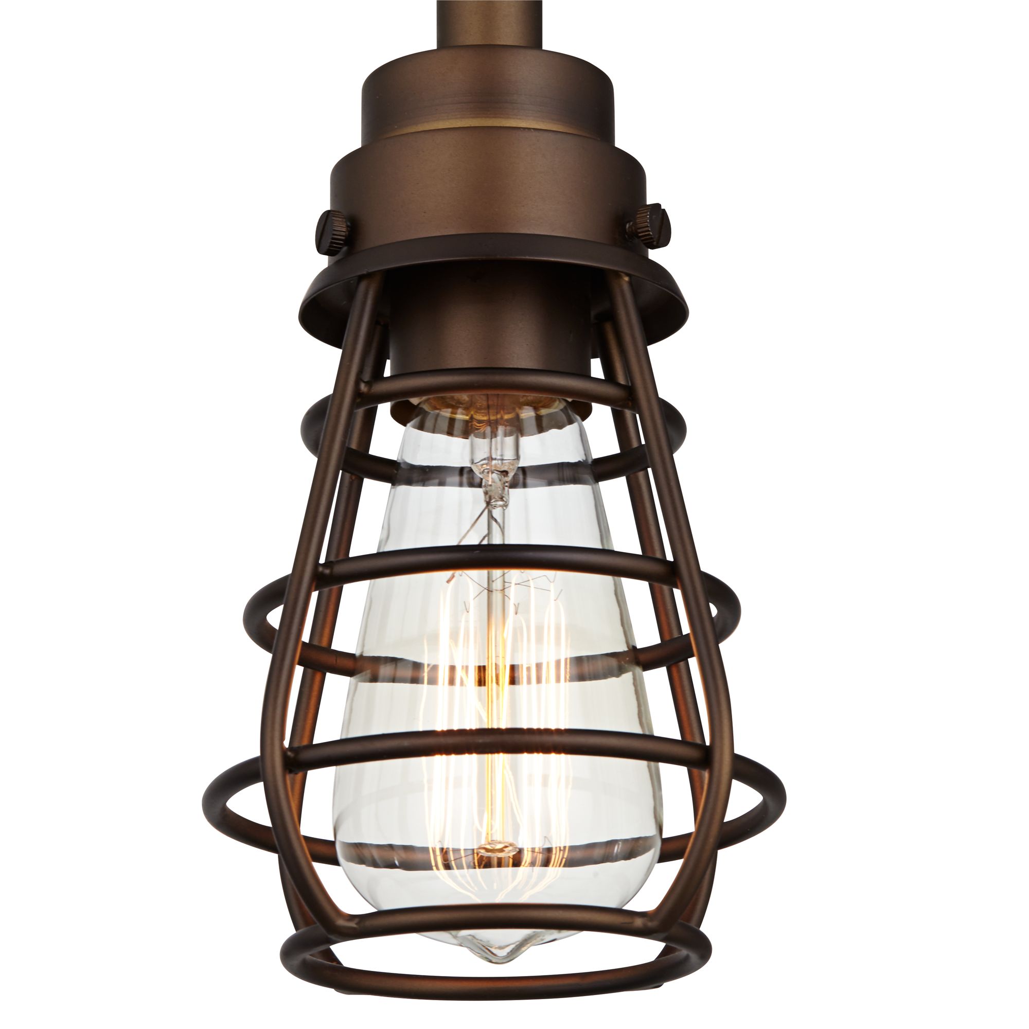 Bendlin Industrial 5" Wide OilRubbed Bronze Mini Pendant 7C374