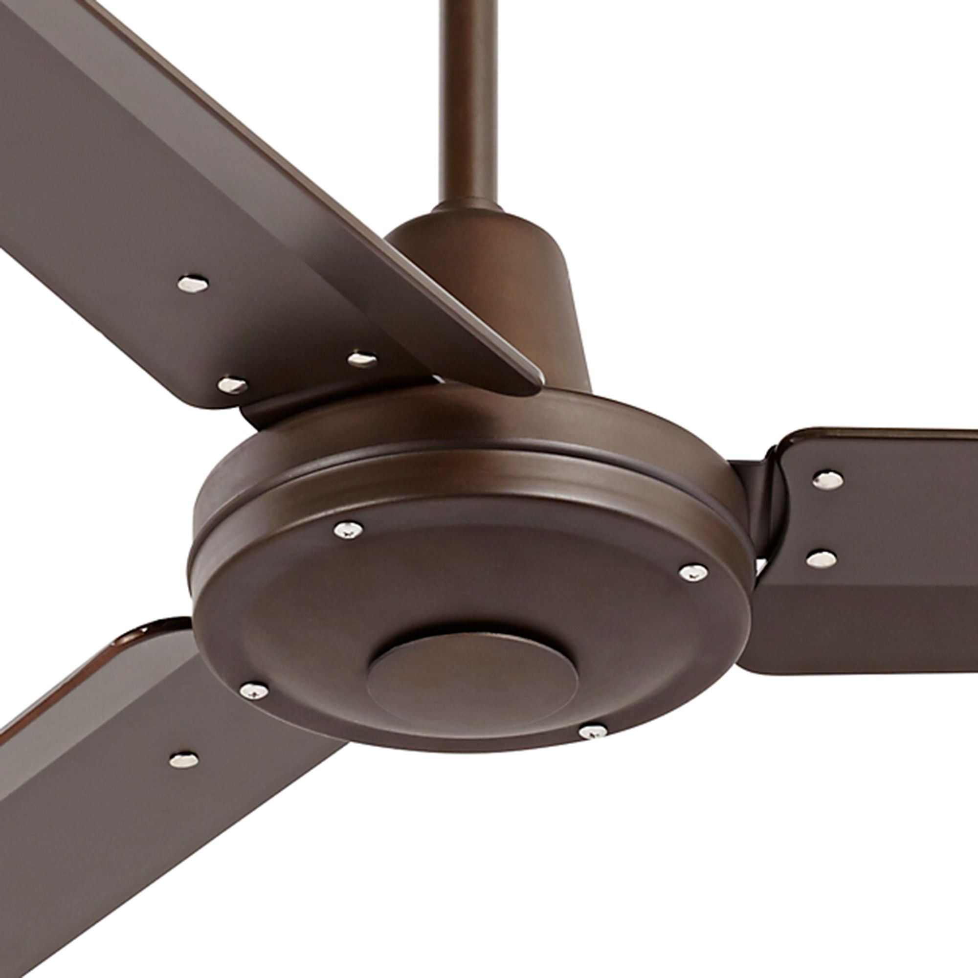 52" Plaza DC OilRubbed Bronze Damp Rated Ceiling Fan 7C840 Lamps Plus
