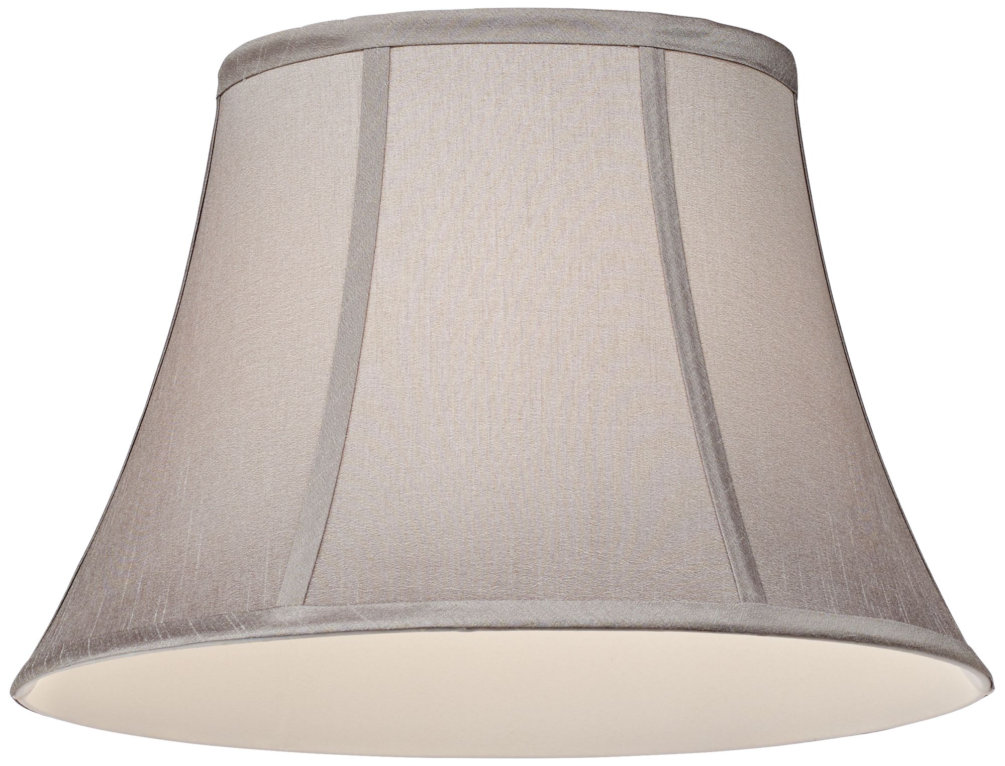 Pewter Gray Oval Lamp Shade 7/9x13/15x10.5 (Spider) 7K785 Lamps Plus