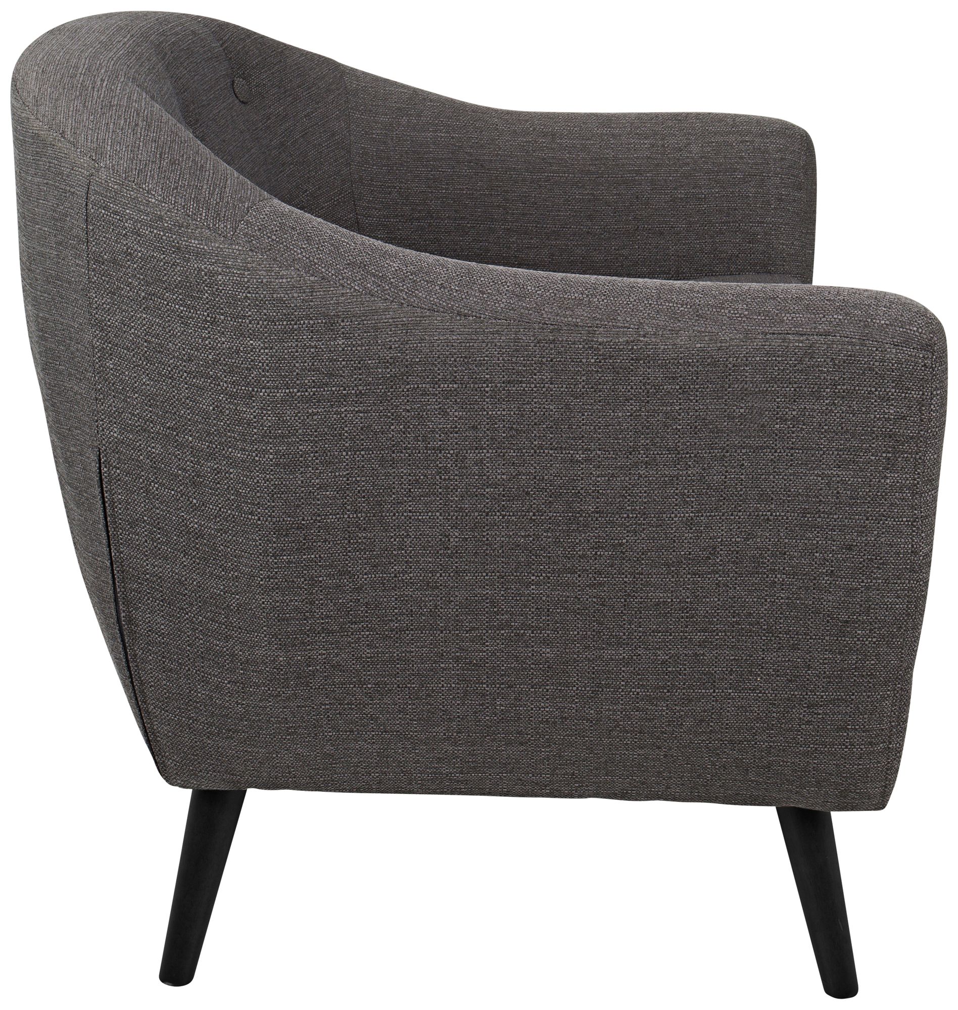 Rockwell Charcoal Gray Upholstered Accent Chair 7W173 Lamps Plus