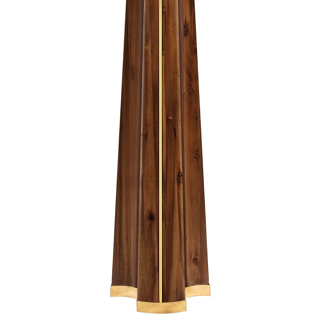 Hudson Valley Woodmere Medium Tram Acacia Floor Lamp 80R83 Lamps Plus