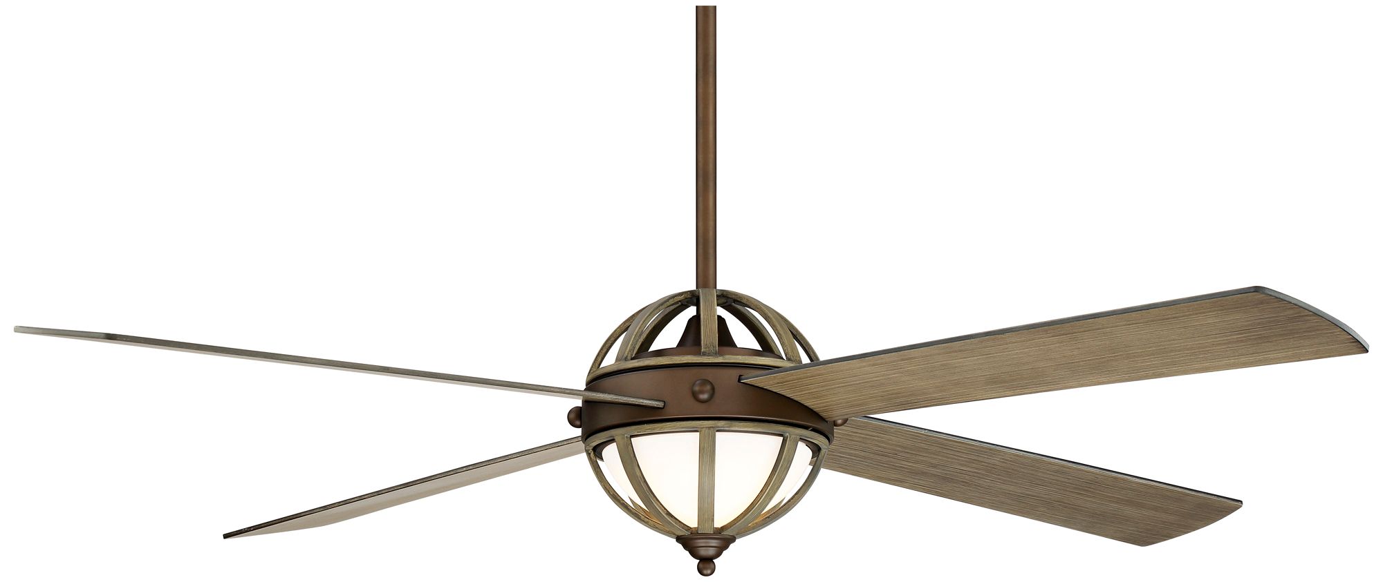 60" Casa Farmhouse Oil Rubbed Bronze Wood LED Ceiling Fan 80T05