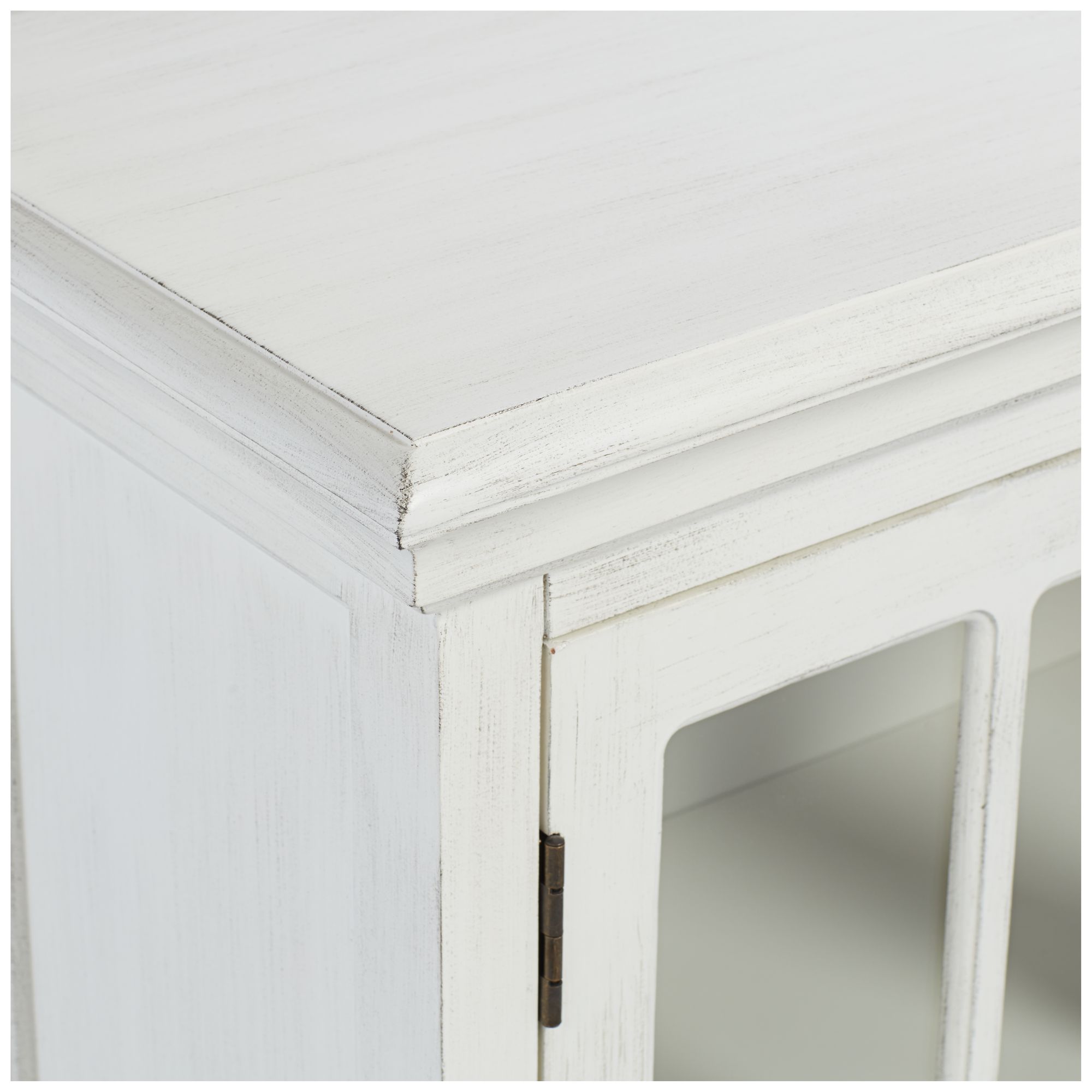 Coventry 36" Wide TV Media Console in White with Glass Doors 82G41